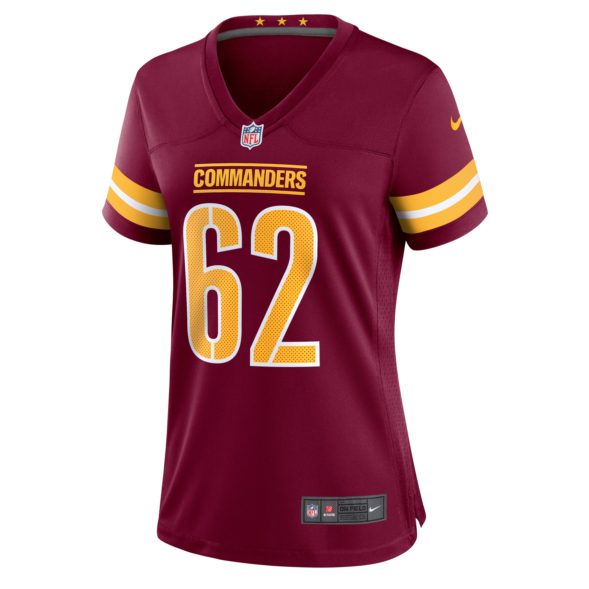 Alex Akingbulu Washington Commanders  Women's Game Player Jersey - Burgundy