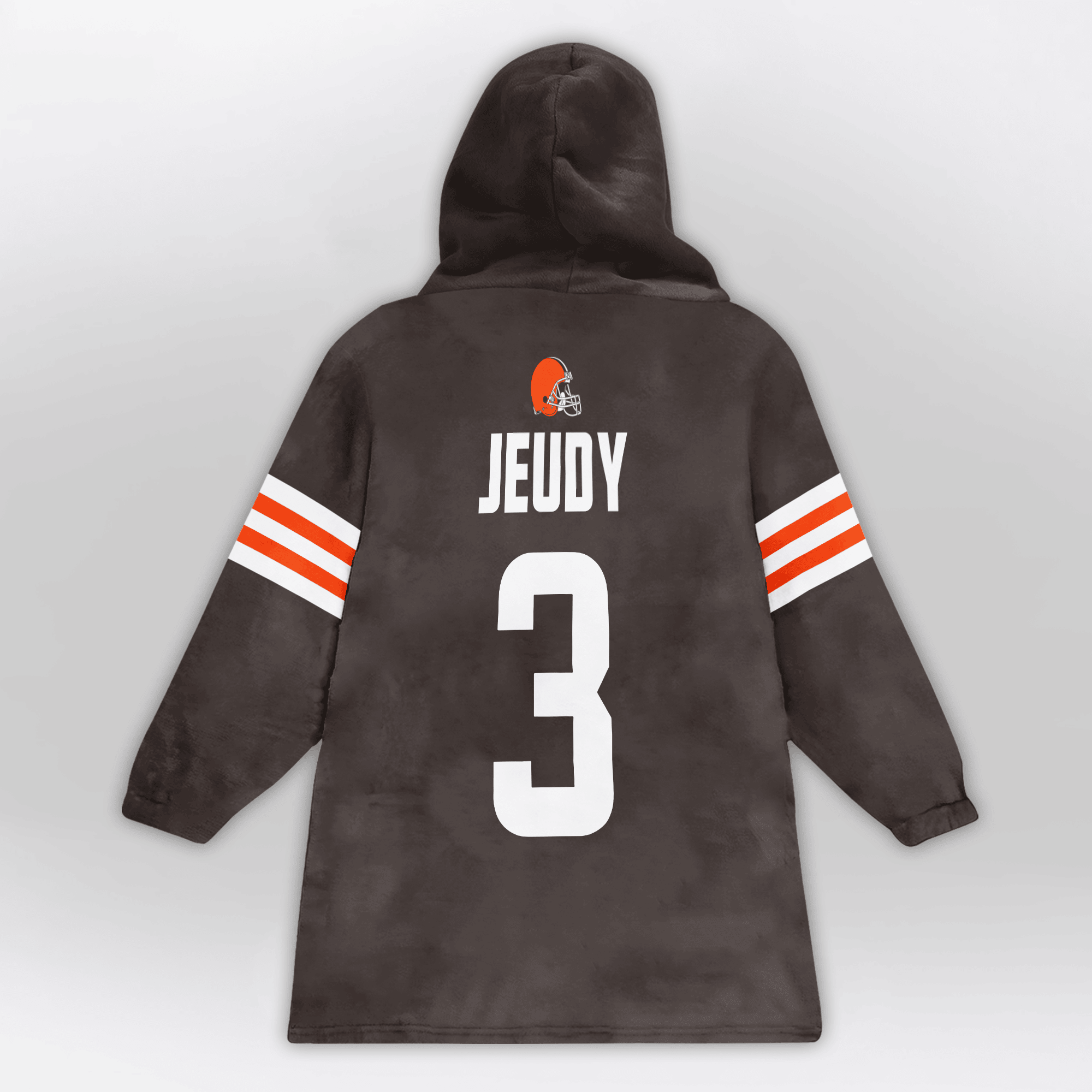 Adult J.J 3 Cleveland Football Unisex Blanket Hoodie