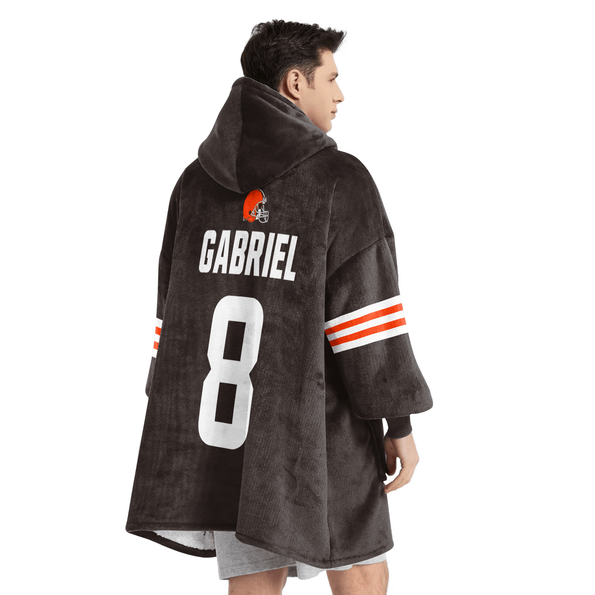 Adult D.G 8 Cleveland Football Unisex Blanket Hoodie