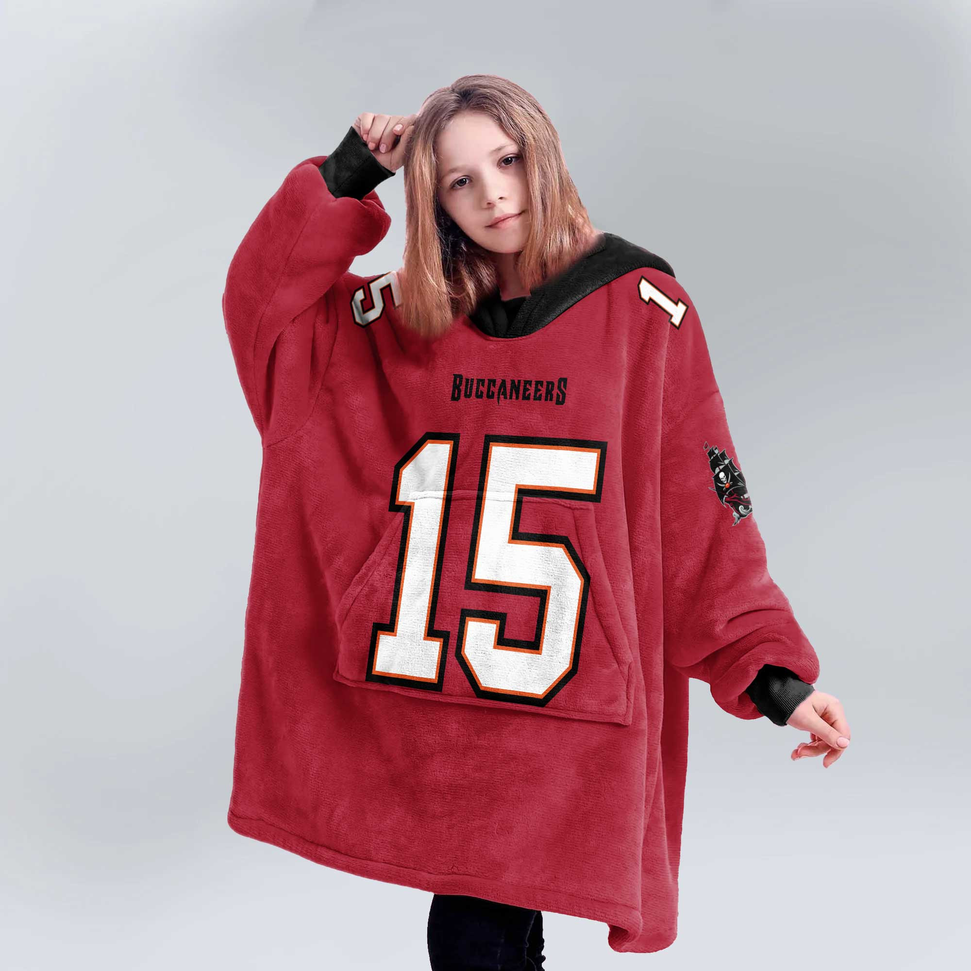 Kid T.J 15 Tampa Bay Football Unisex Blanket Hoodie