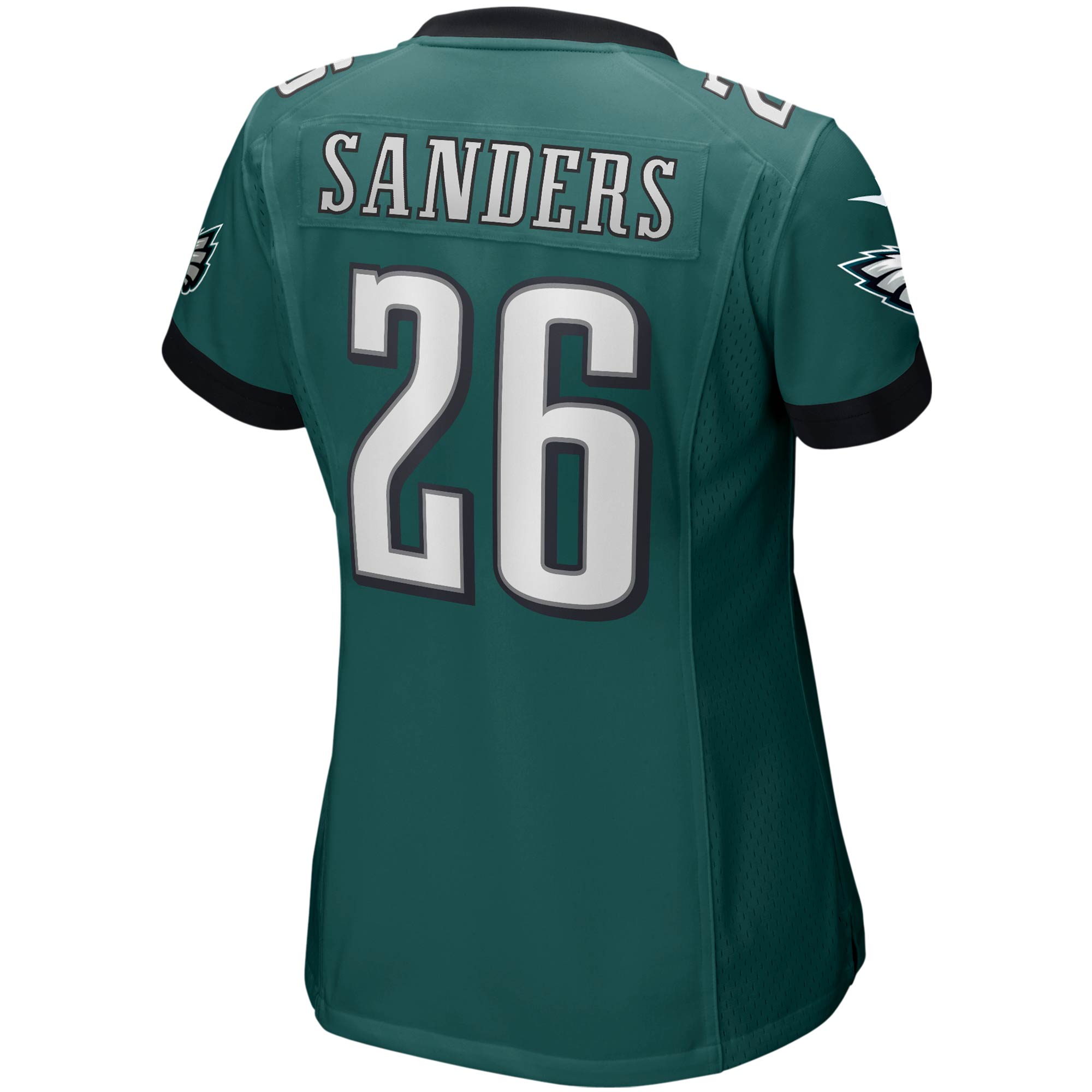 Miles Sanders Philadelphia Eagles  Women's Game Jersey - Midnight Green