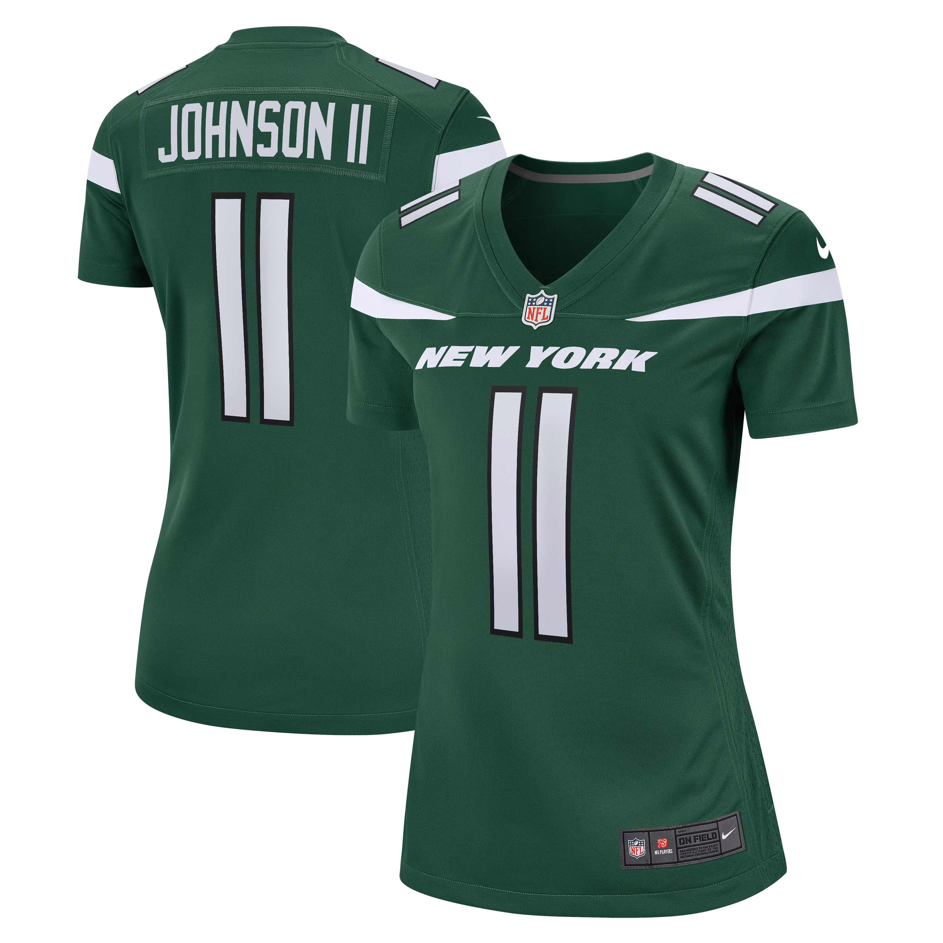 Jermaine Johnson II New York Jets Women's Game Jersey - Gotham Green