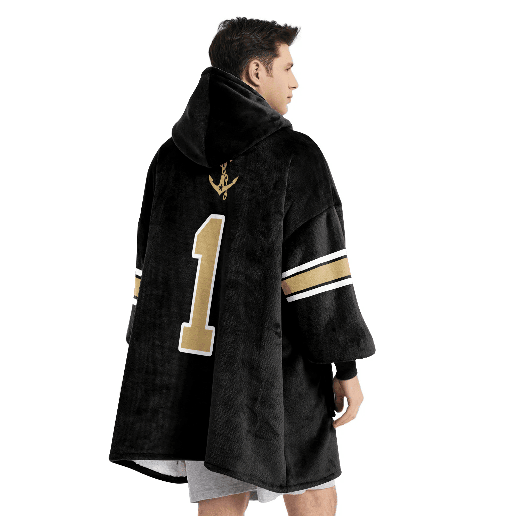 Adult 1 Vanderbilt Football Unisex Blanket Hoodie