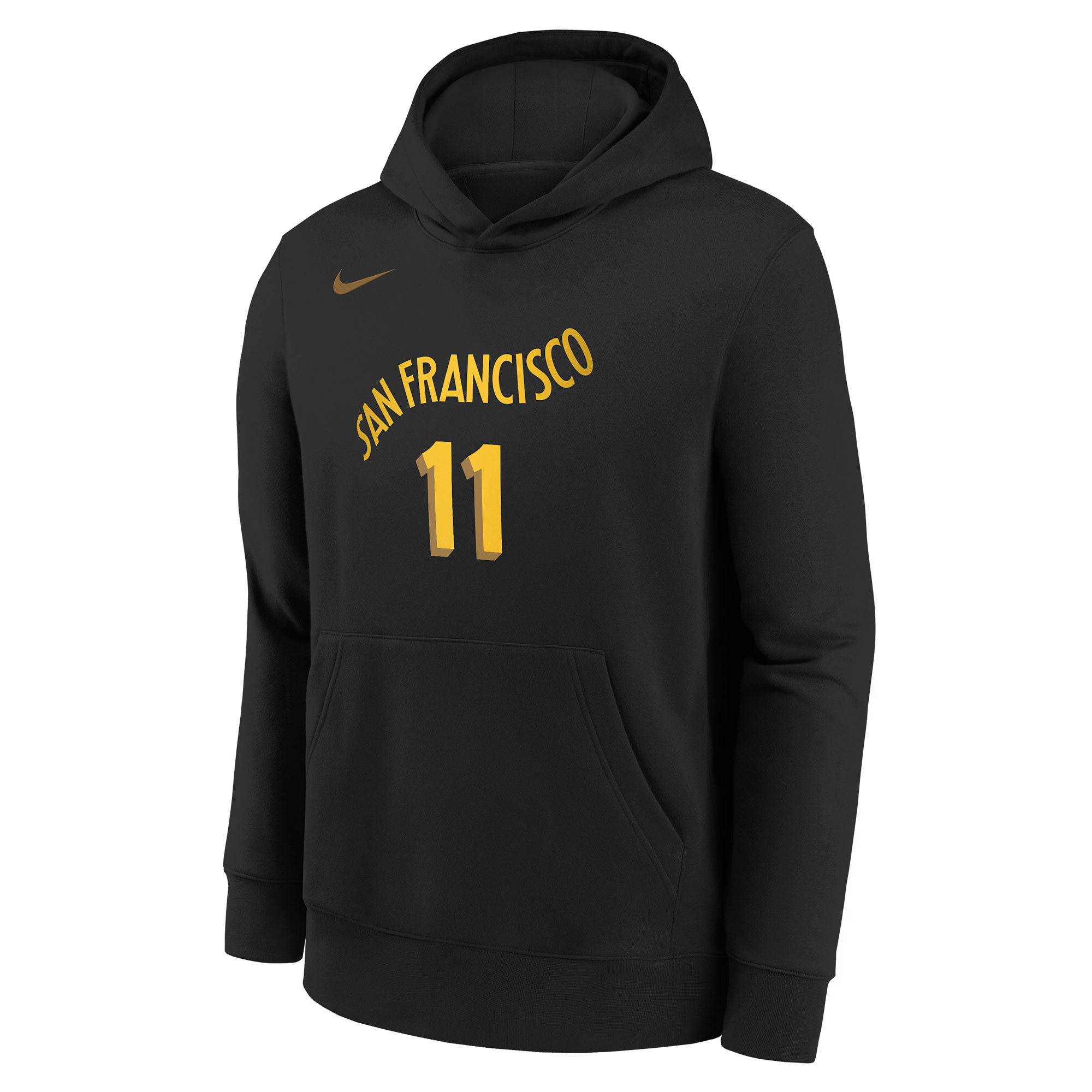 Youth Golden State Warriors Klay Thompson  Black 2023/24 City Edition Name & Number Pullover Hoodie