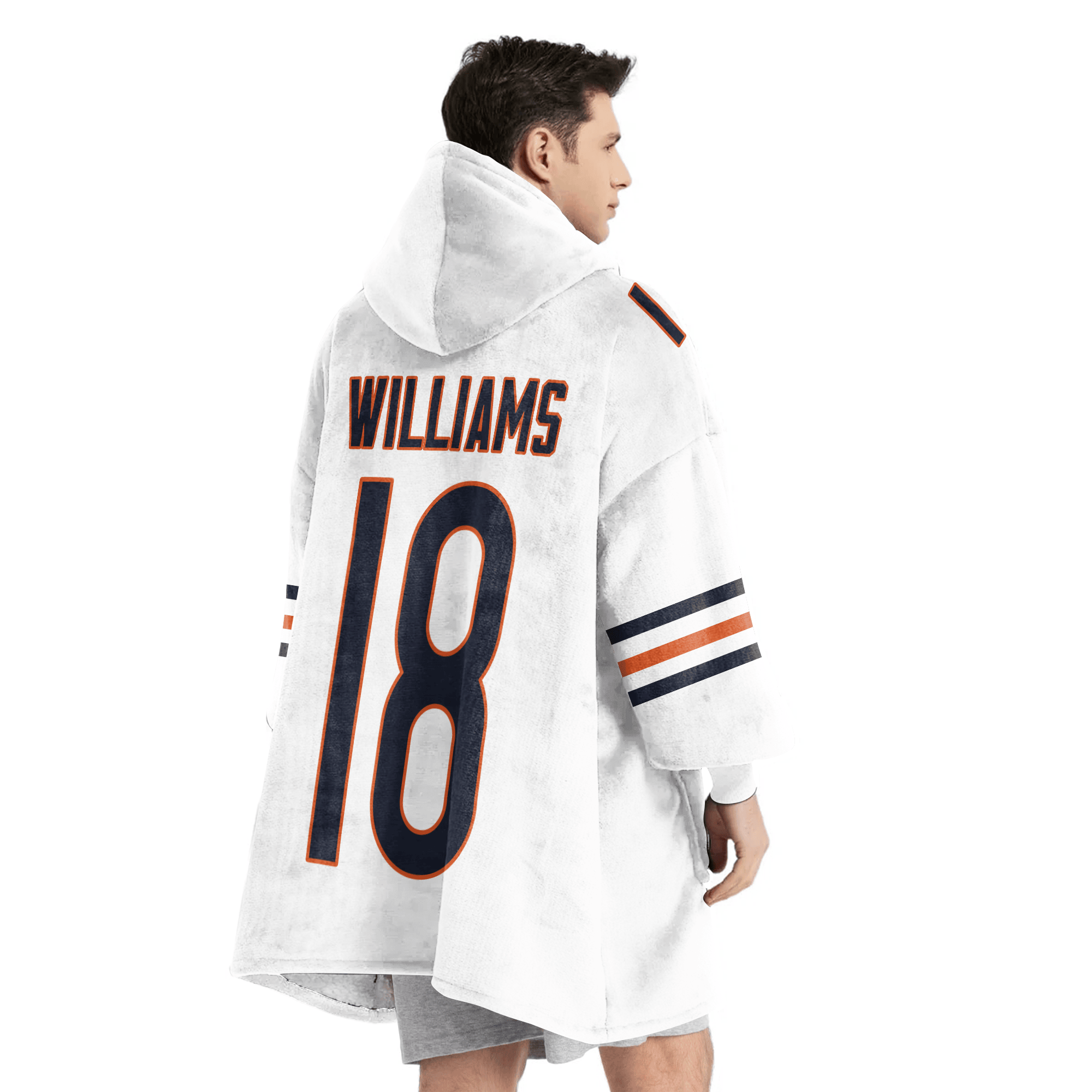 Adult C.W 18 Captain Chicago Football Unisex Blanket Hoodie