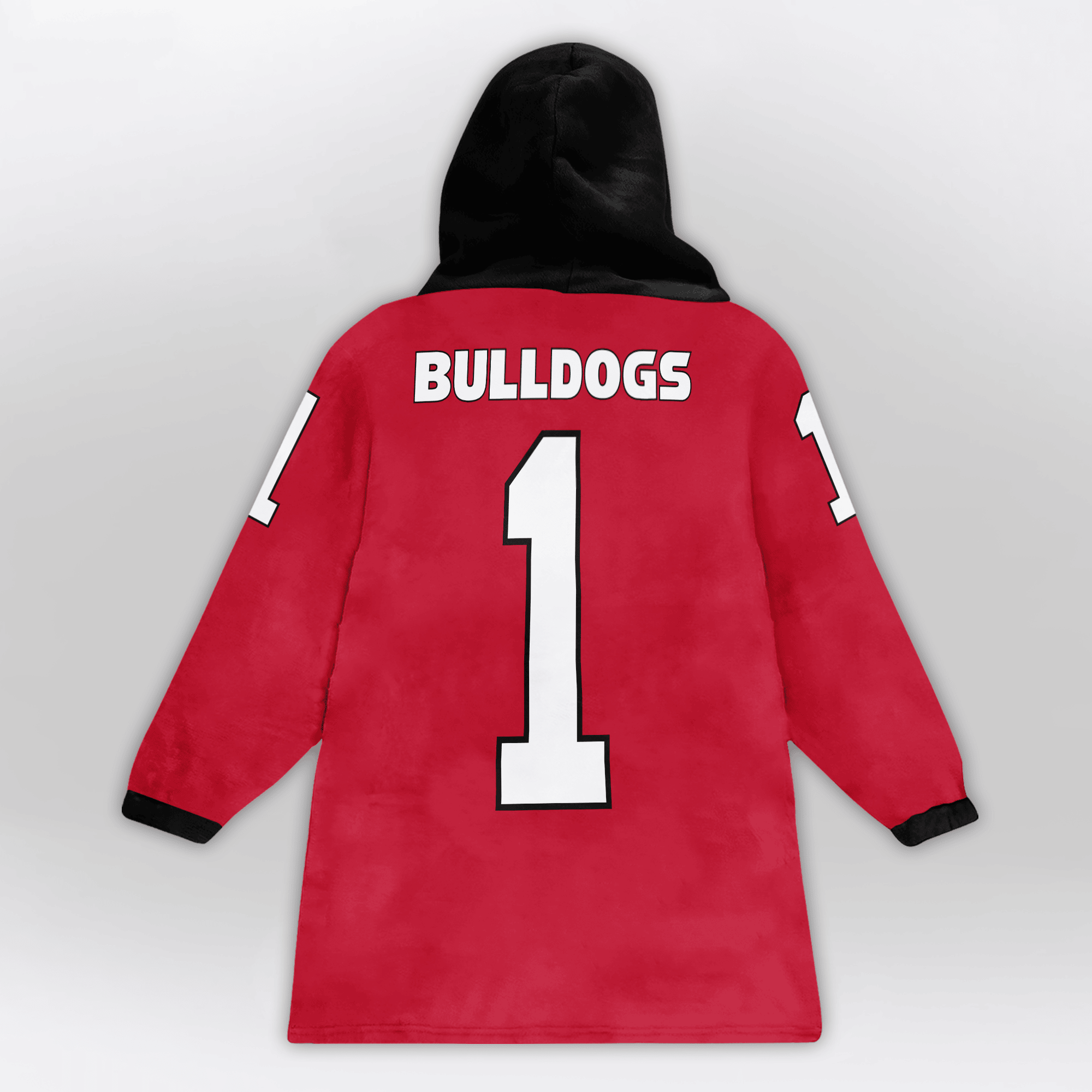 Adult #1 Georgia Football Unisex Blanket Hoodie