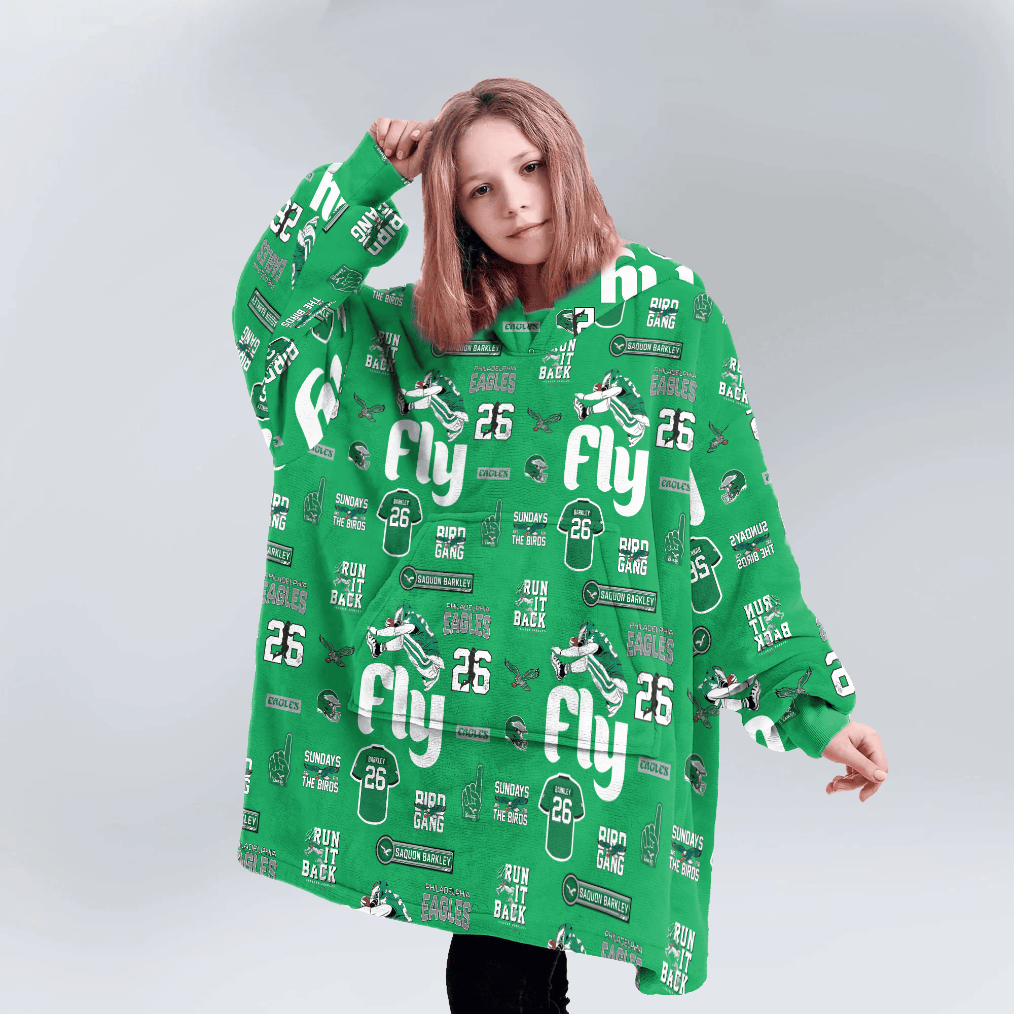 S.B 26 Philadelphia Football Unisex Blanket Hoodie