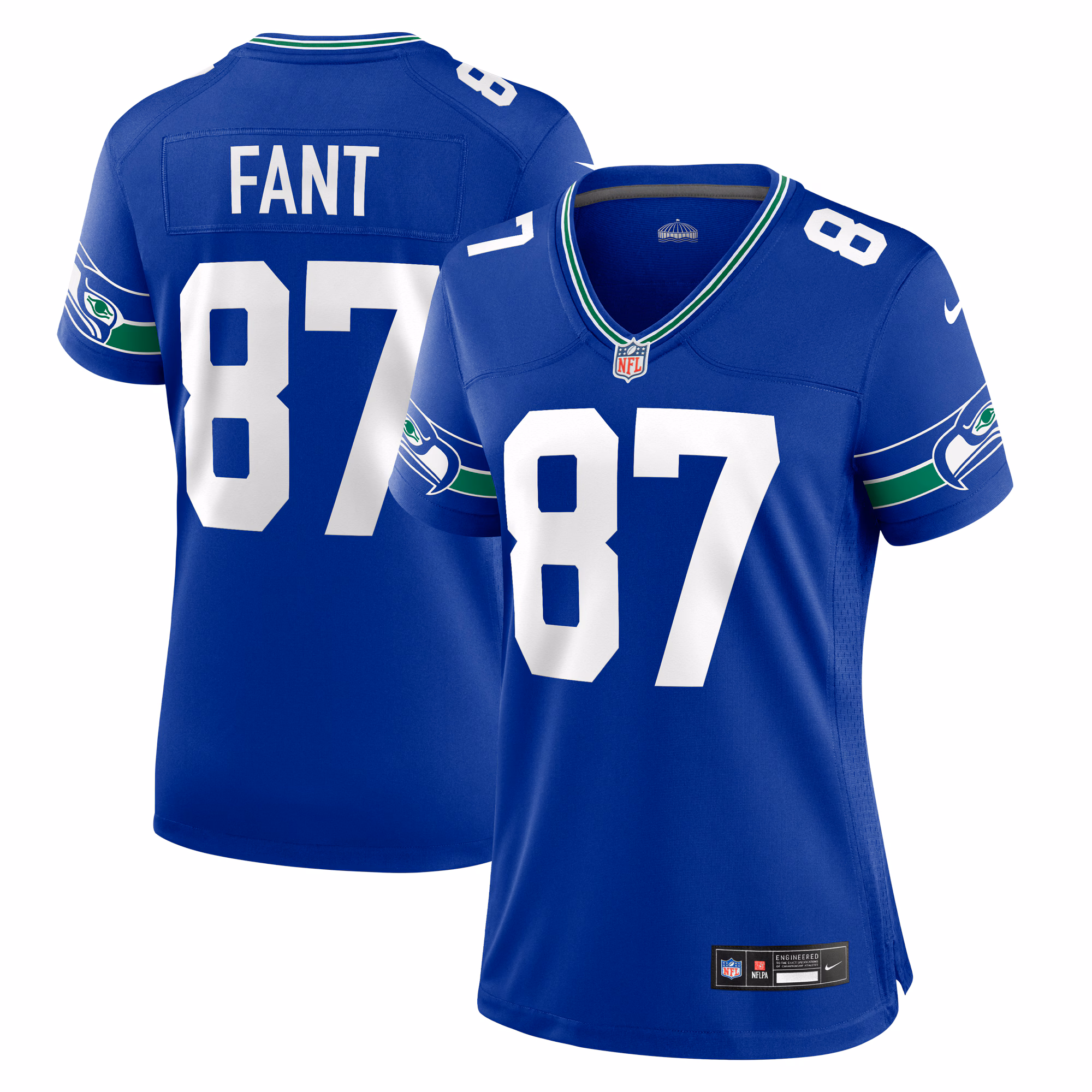 Noah Fant Seattle Seahawks Women's Throwback Player Game Jersey - Royal