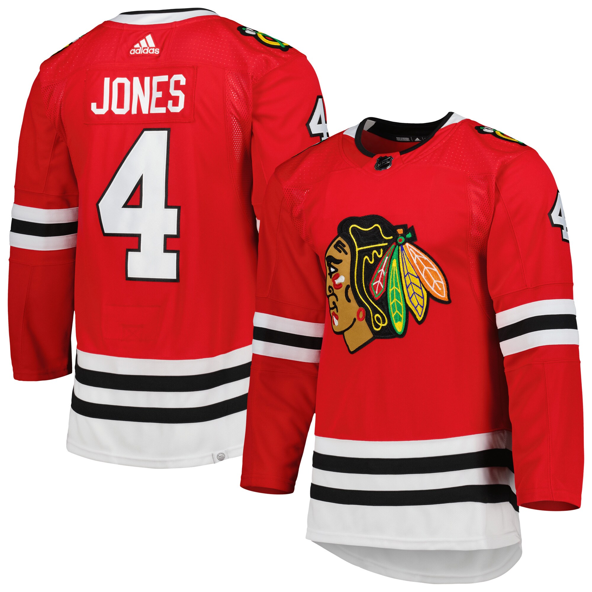 Seth Jones Chicago Blackhawks  Primegreen Authentic Pro Home Player Jersey - Red