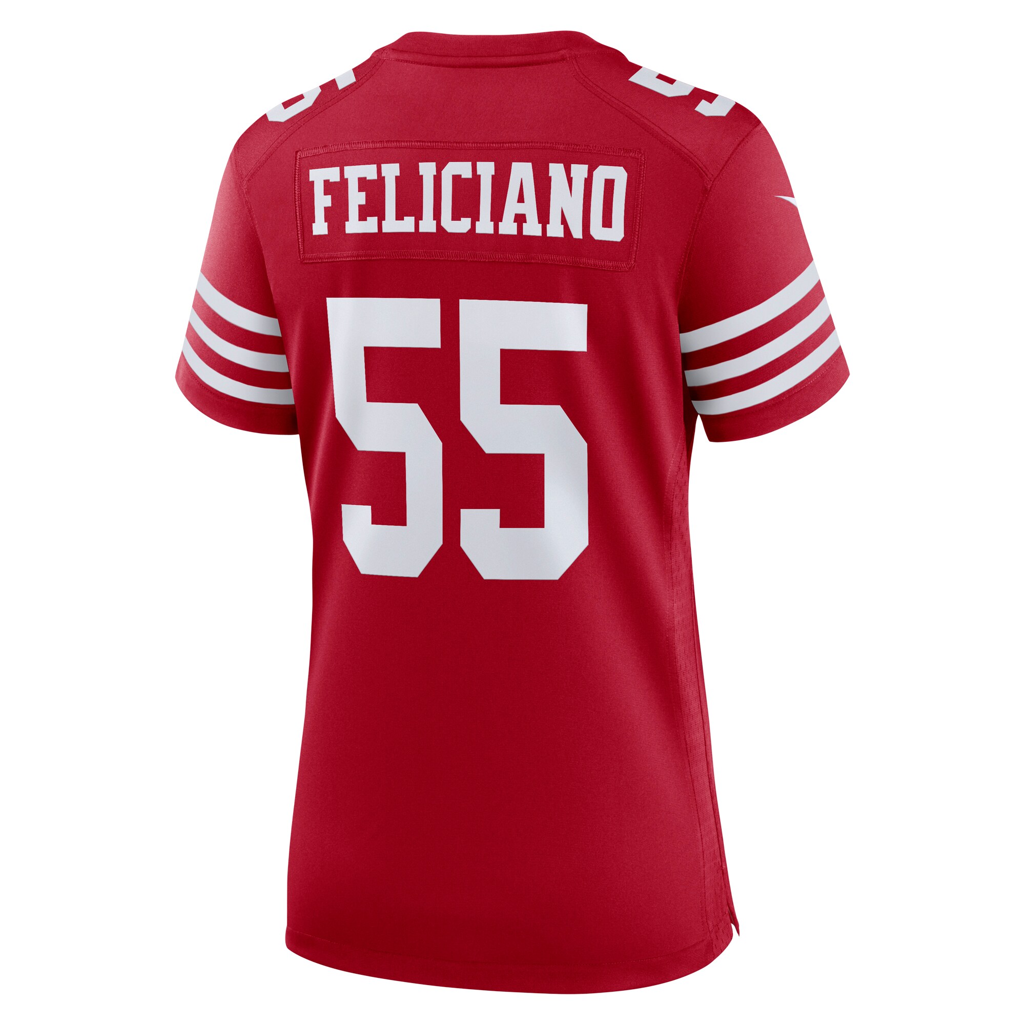 Jon Feliciano San Francisco 49ers  Women's Game Player Jersey - Scarlet
