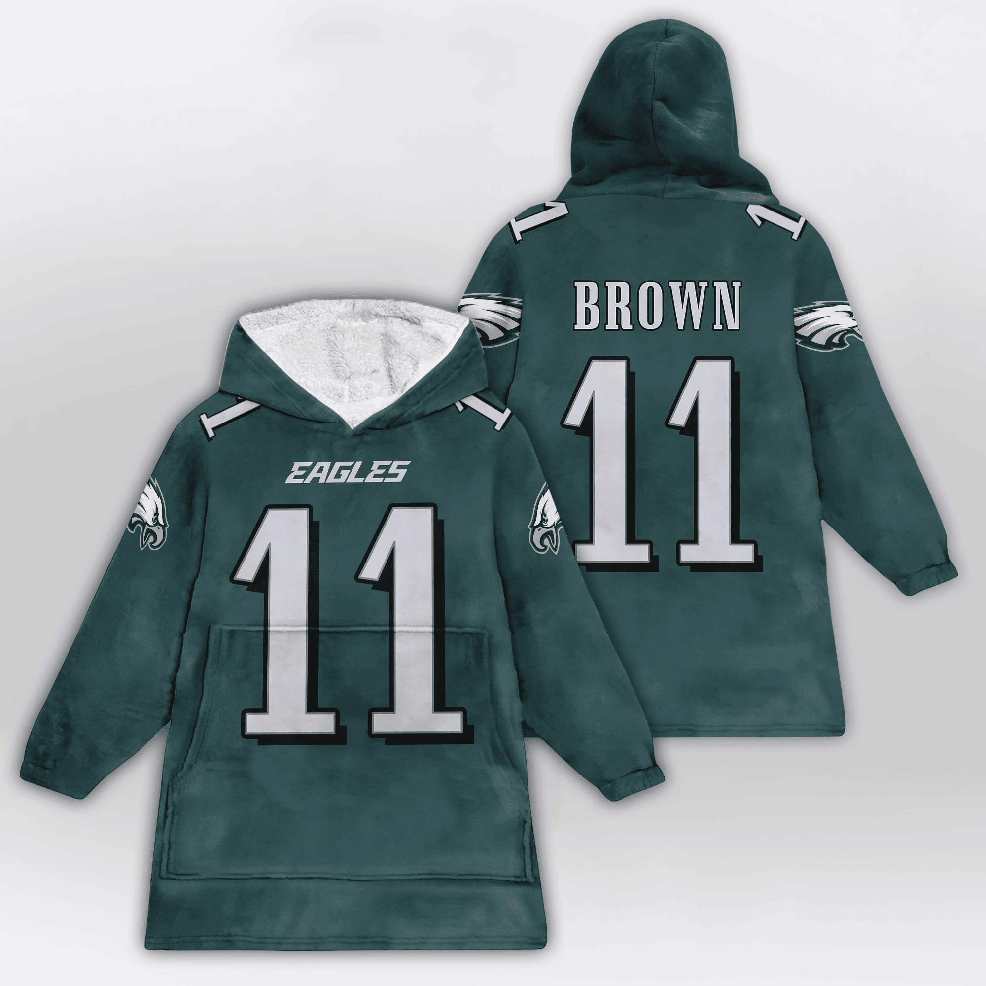 Adult 11 Philadelphia Football Unisex Blanket Hoodie