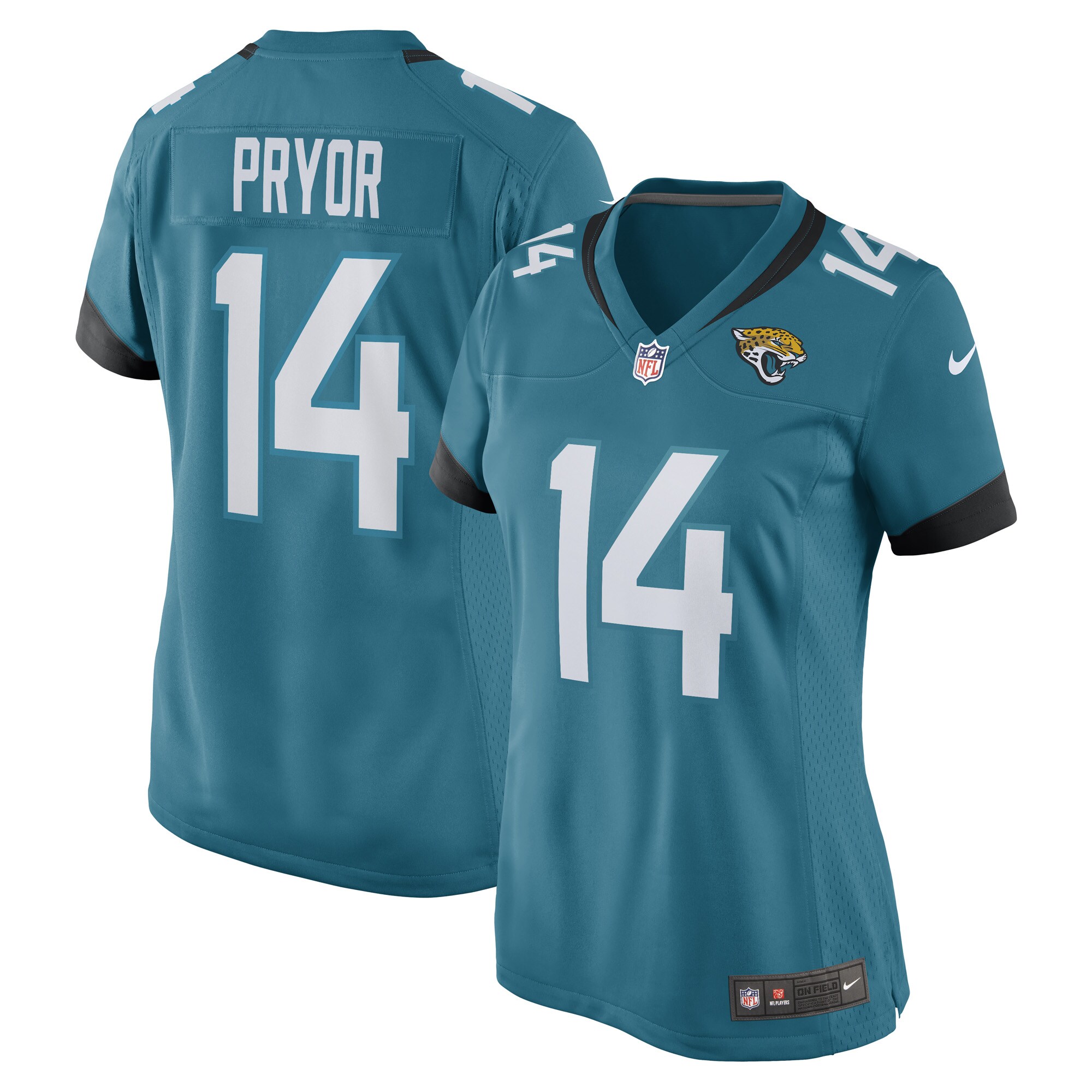 Kendric Pryor Jacksonville Jaguars  Women's Game Player Jersey - Teal