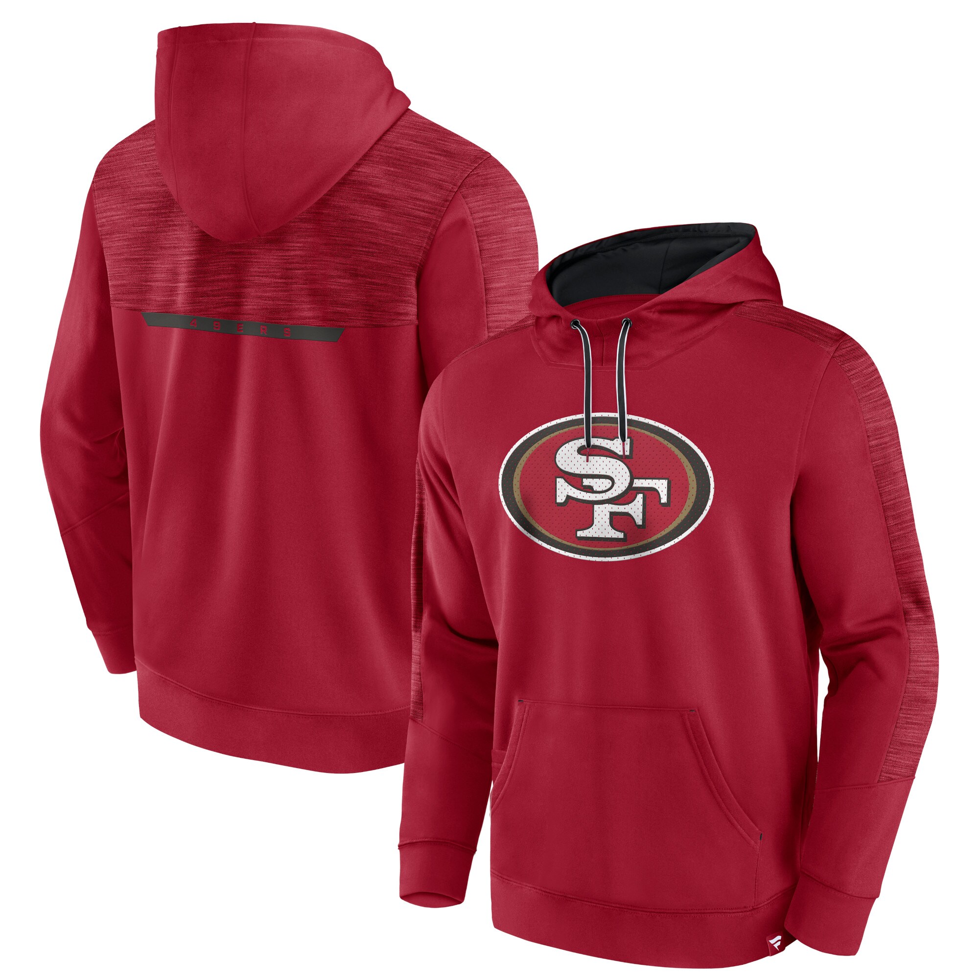 San Francisco 49ers 49ers   Defender Evo Pullover Hoodie - Scarlet
