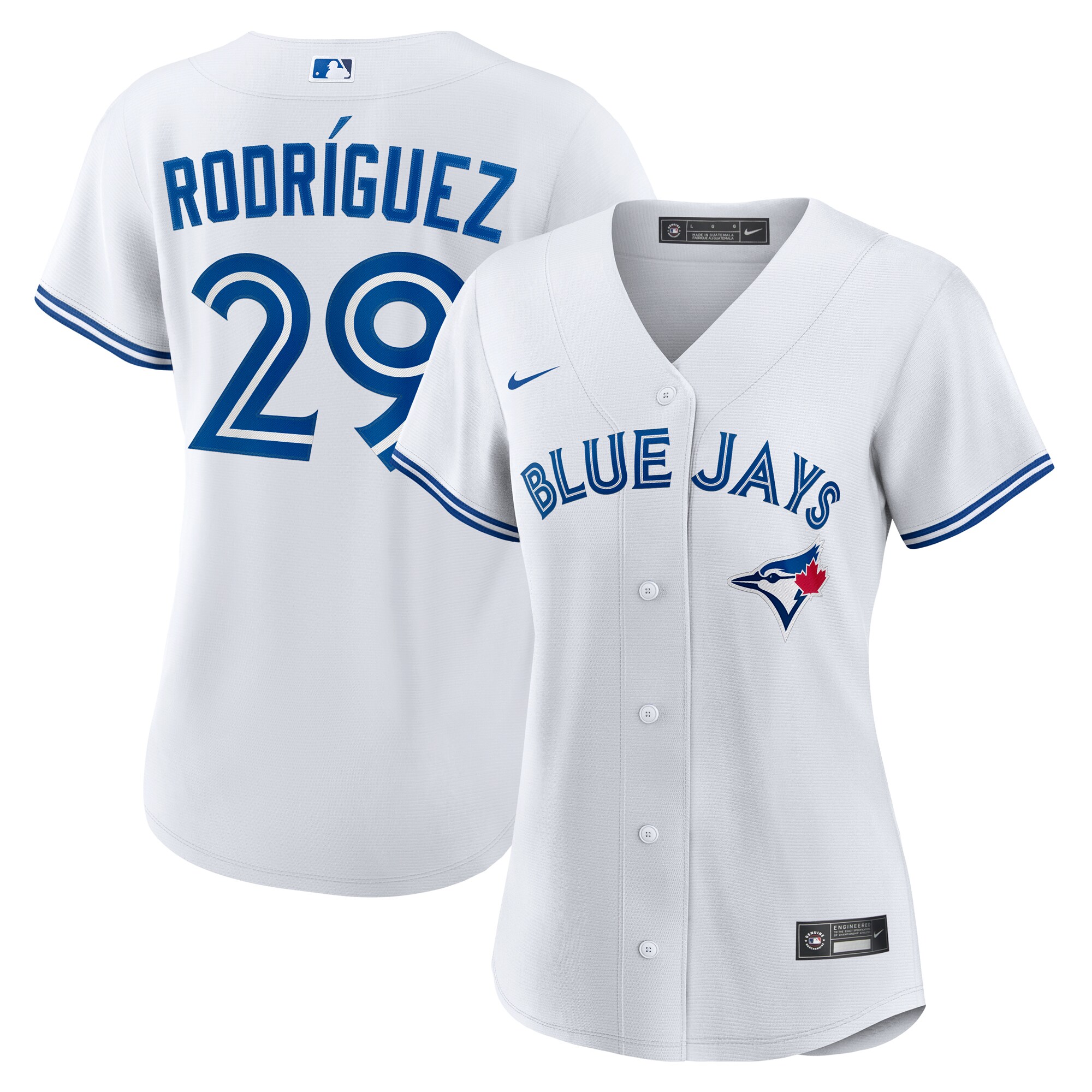 Yariel Rodriguez #29 Toronto Blue Jays Women's Home Replica Jersey - White