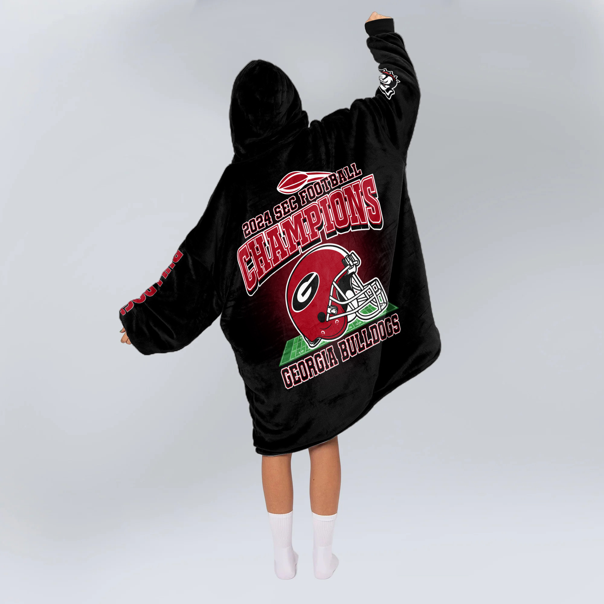 Adult Georgia Football Unisex Blanket Hoodie