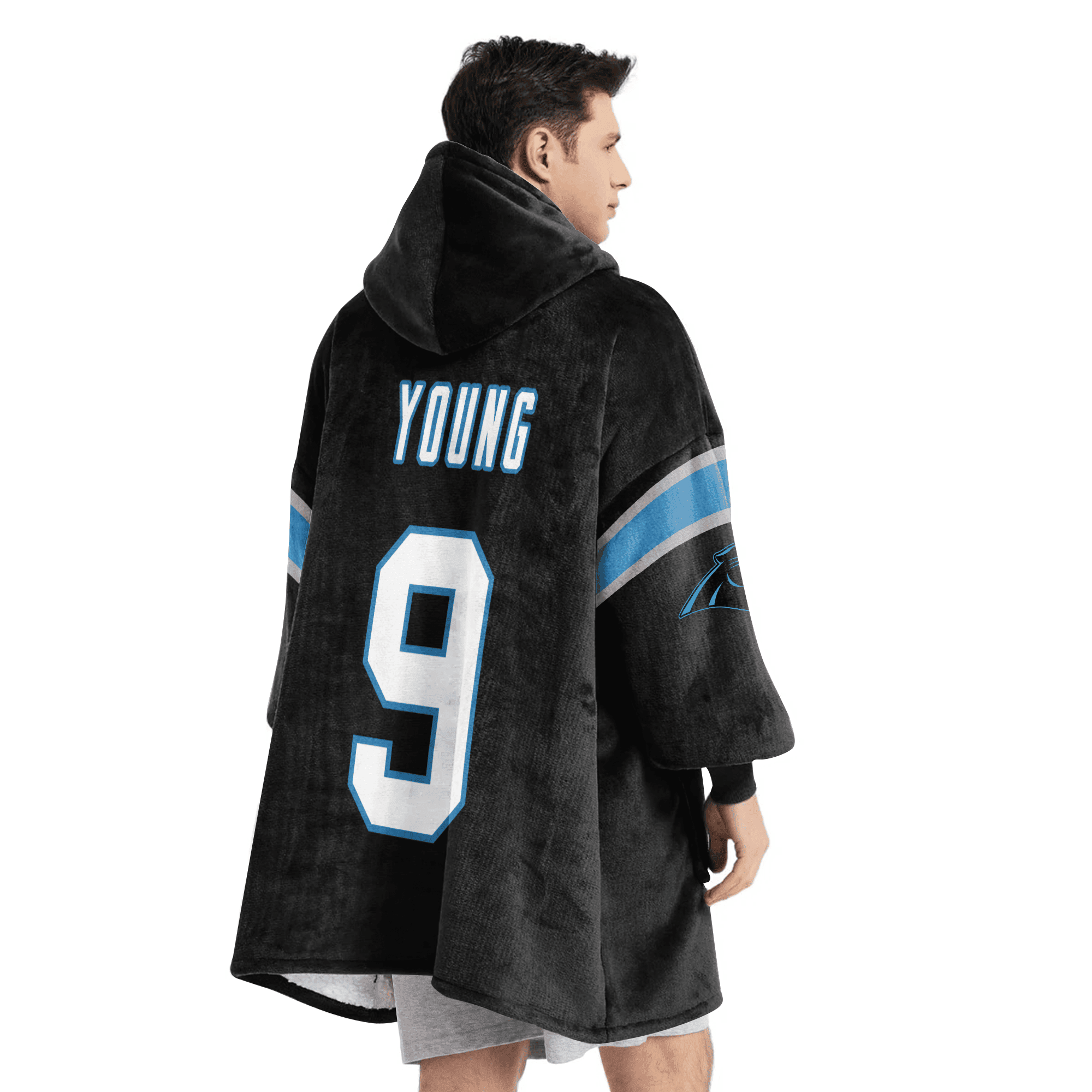 Adult 9 Carolina Football Unisex Blanket Hoodie