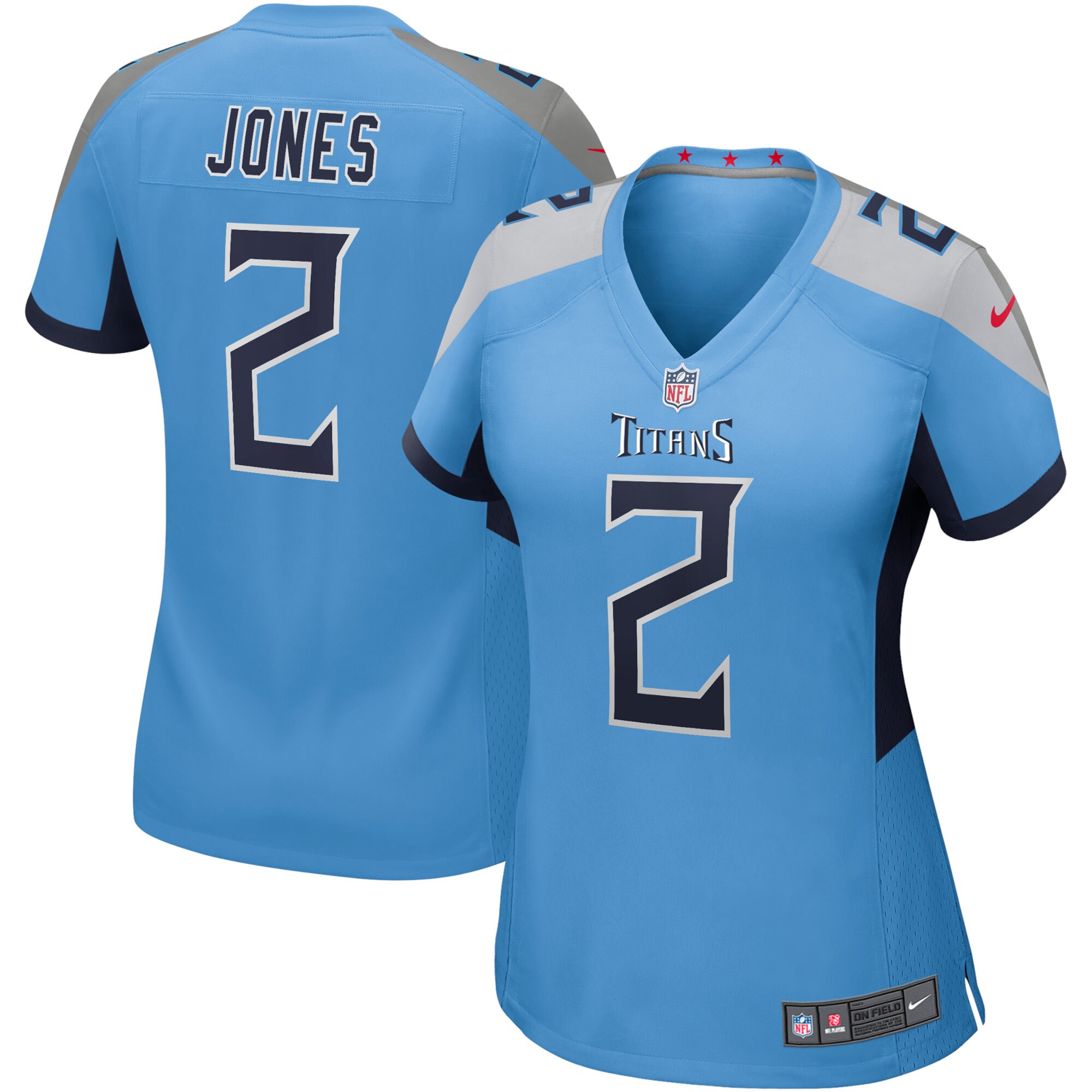 Julio Jones Tennessee Titans  Women's Game Jersey - Light Blue