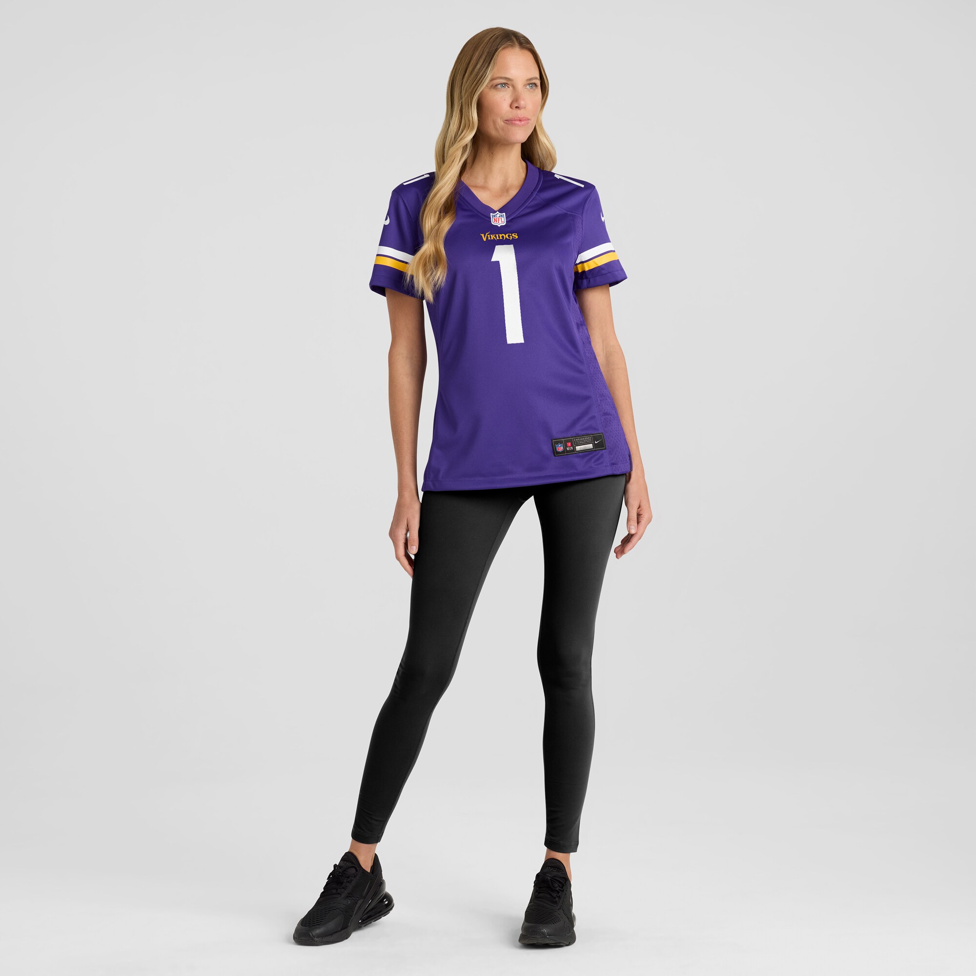 Number 1 Mom Minnesota Vikings Women's Game Jersey - Purple