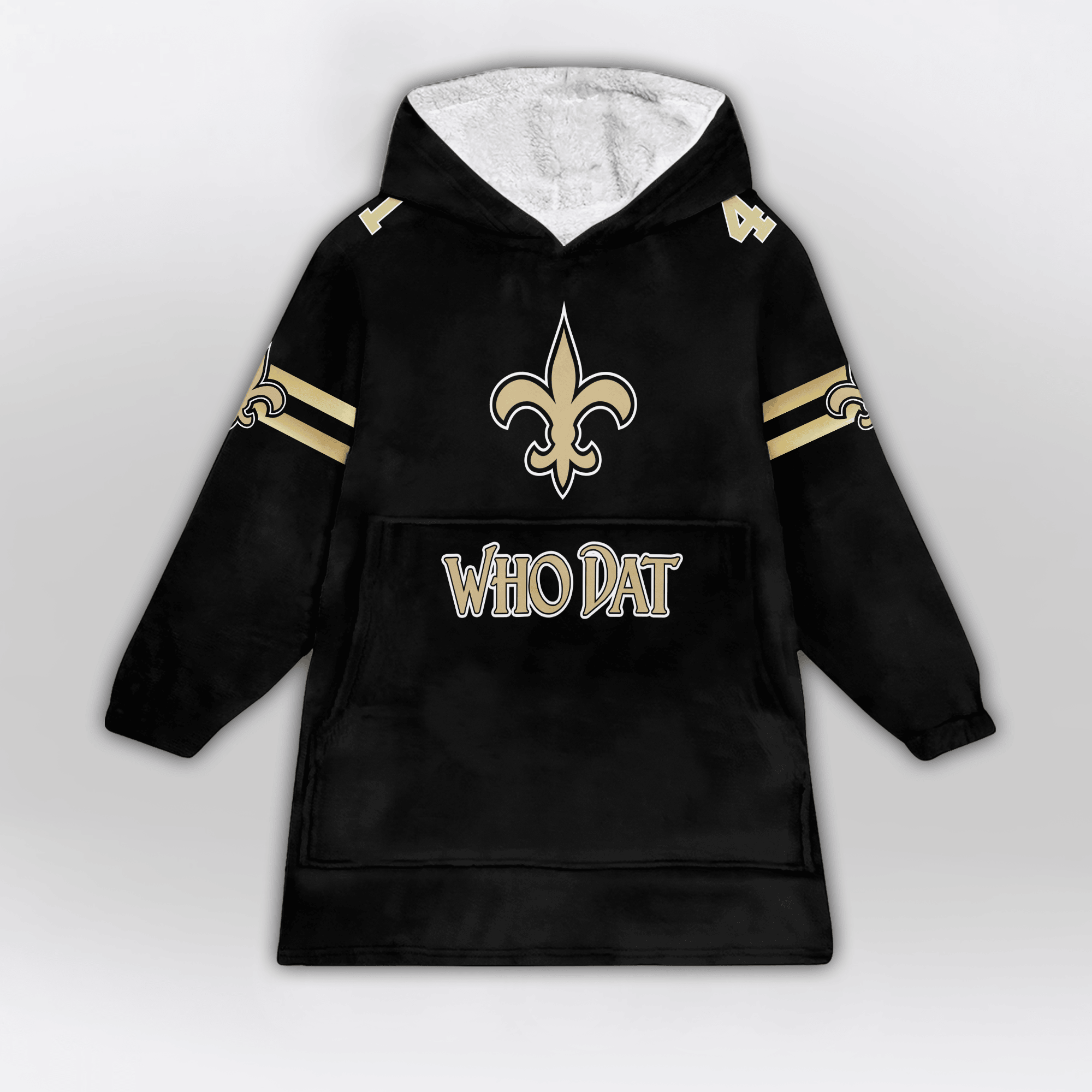 New Orleans Football Unisex Blanket Hoodie