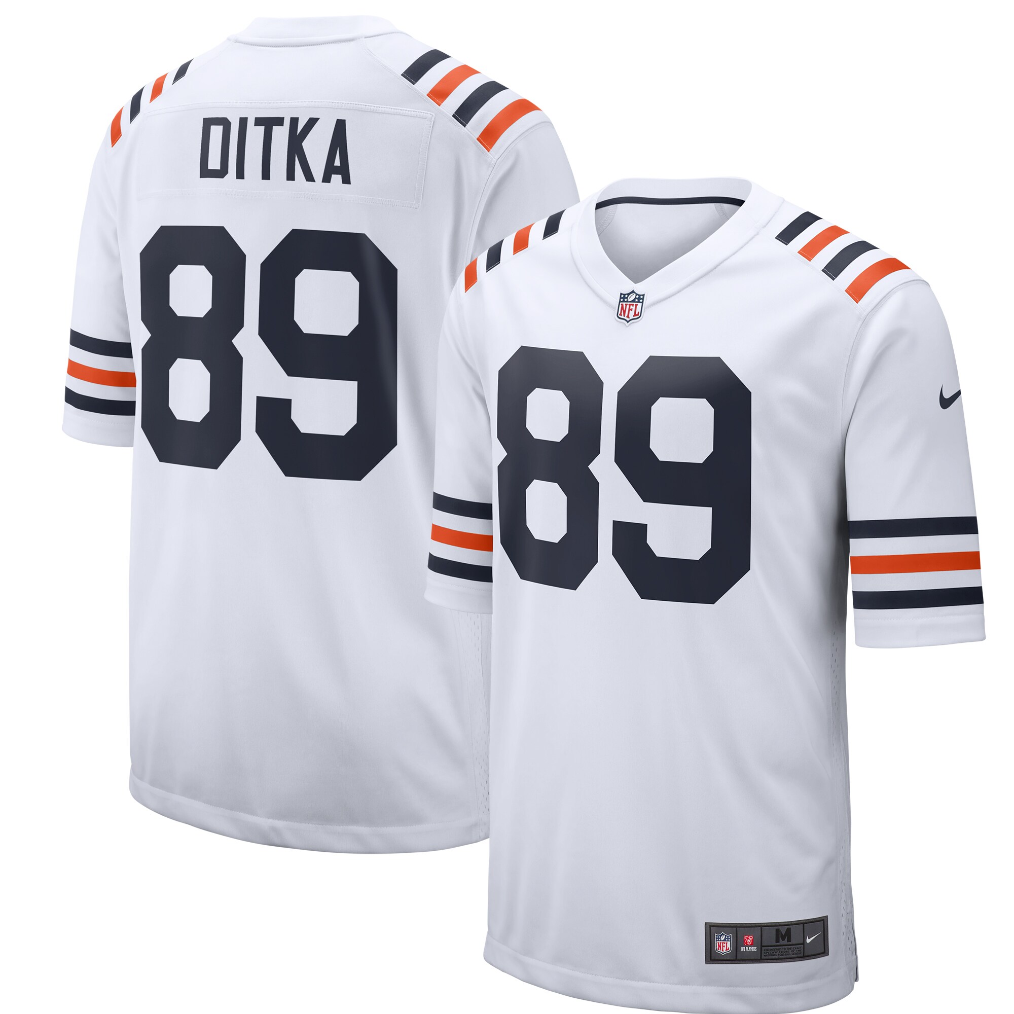 Mike Ditka Chicago Bears  2019 Alternate Classic Retired Player Game Jersey - White