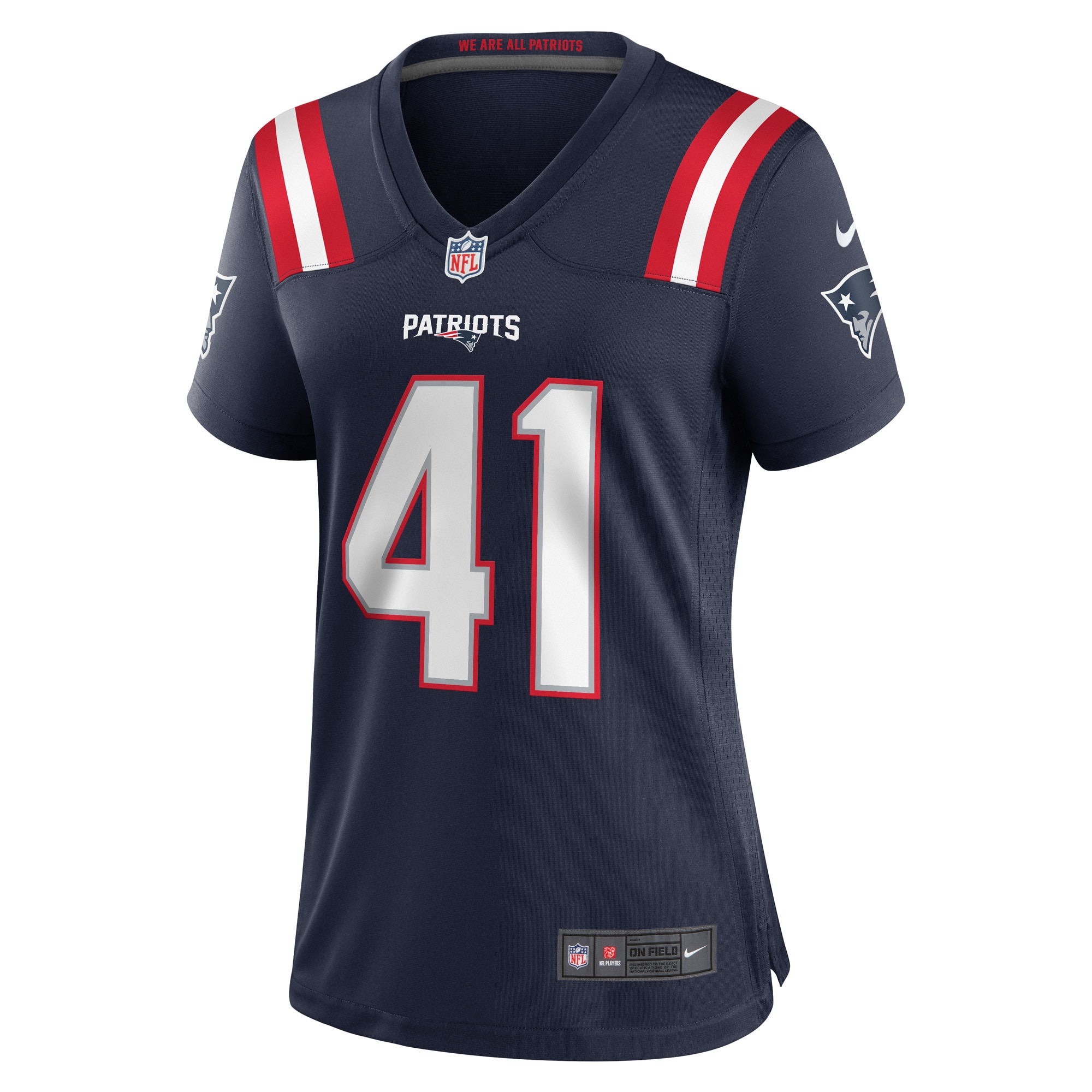Brenden Schooler New England Patriots Women's Game Player Jersey - Navy