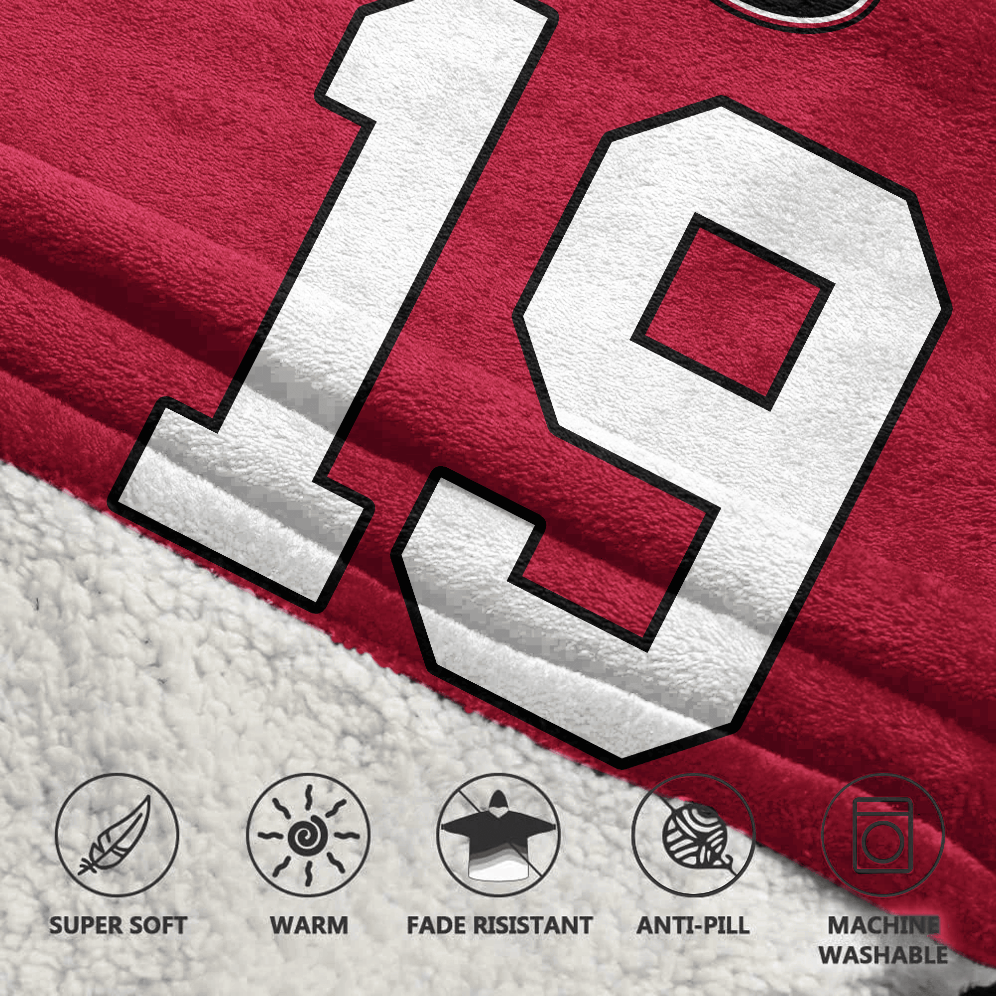 Adult B.B 19 Georgia Football Unisex Blanket Hoodie