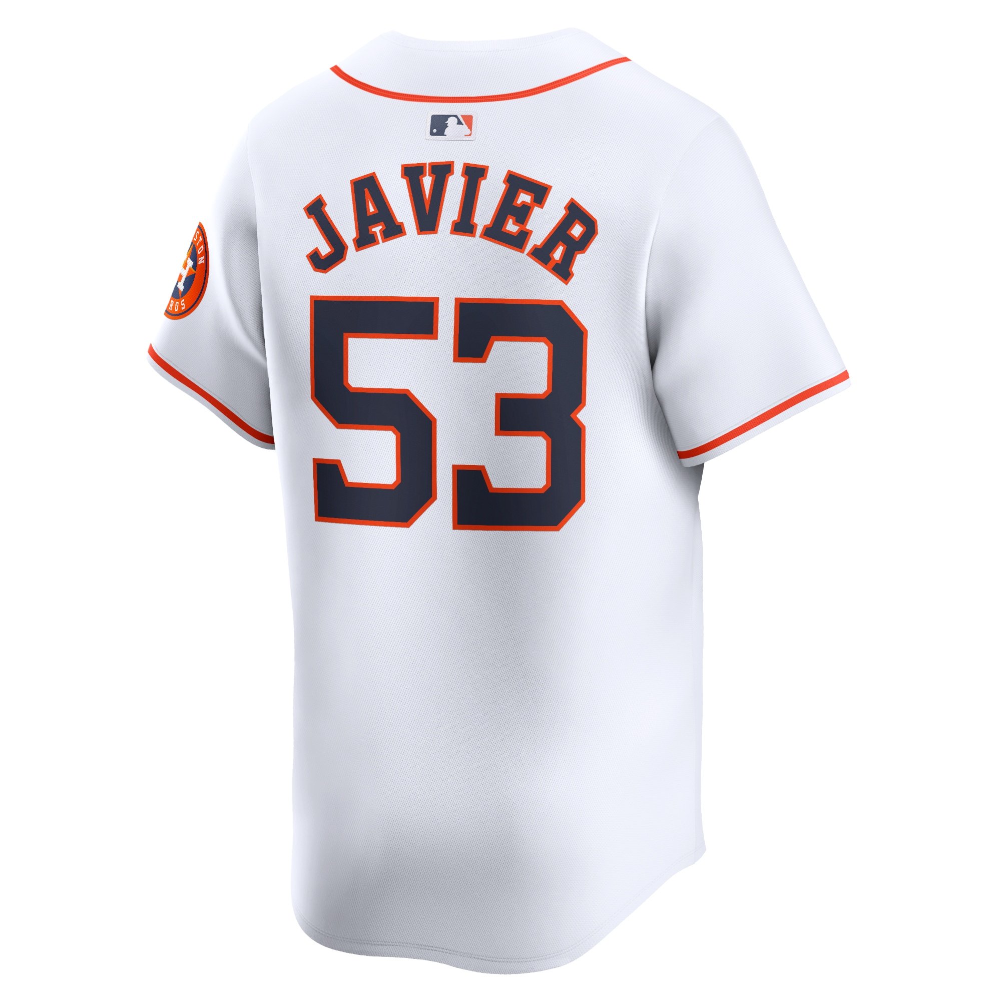 Men's Houston Astros Cristian Javier  White Home Limited Player Jersey