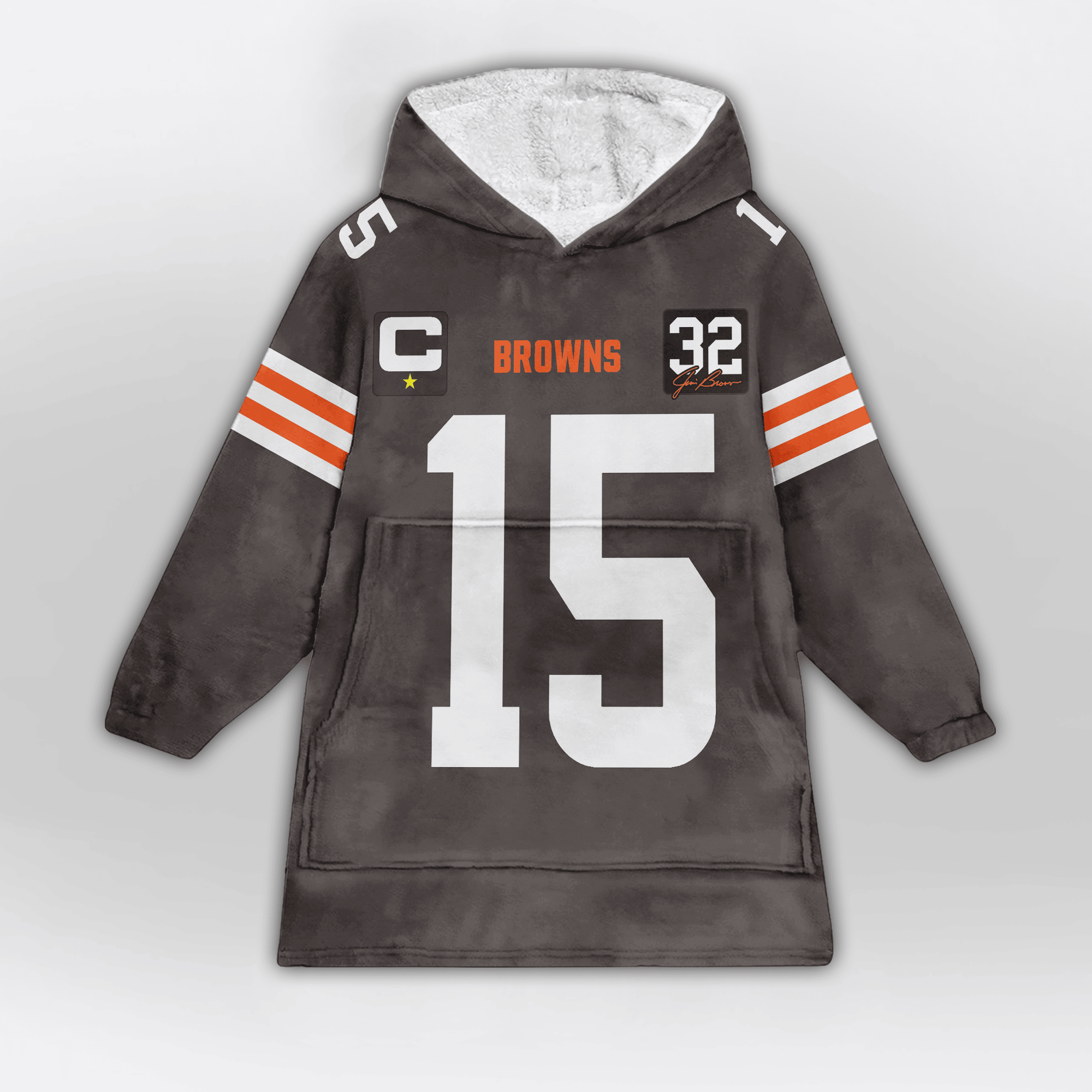 Captain J.F 15 Cleveland Football Unisex Blanket Hoodie