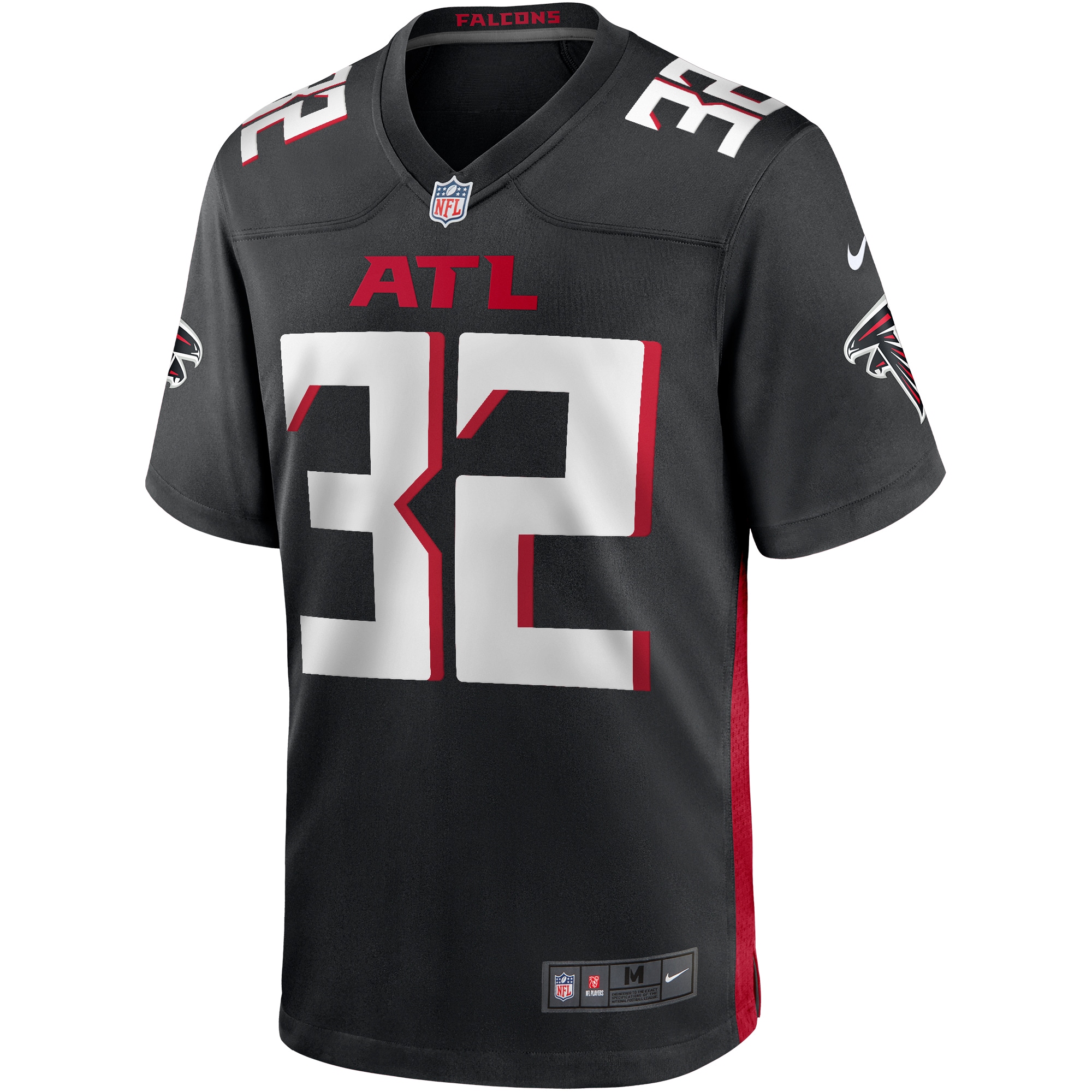Jamal Anderson Atlanta Falcons Game Retired Player Jersey - Black