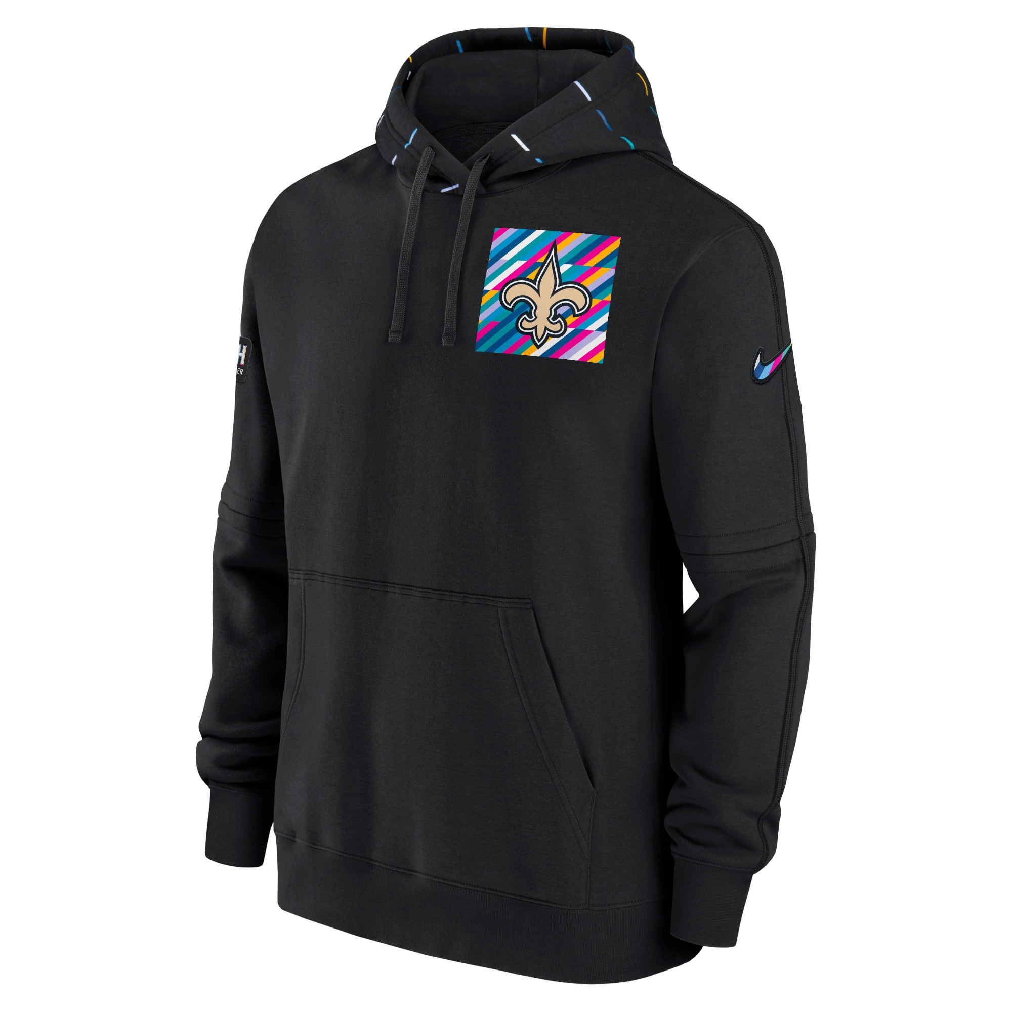 New Orleans Saints  2023  Crucial Catch Club Pullover Hoodie - Black