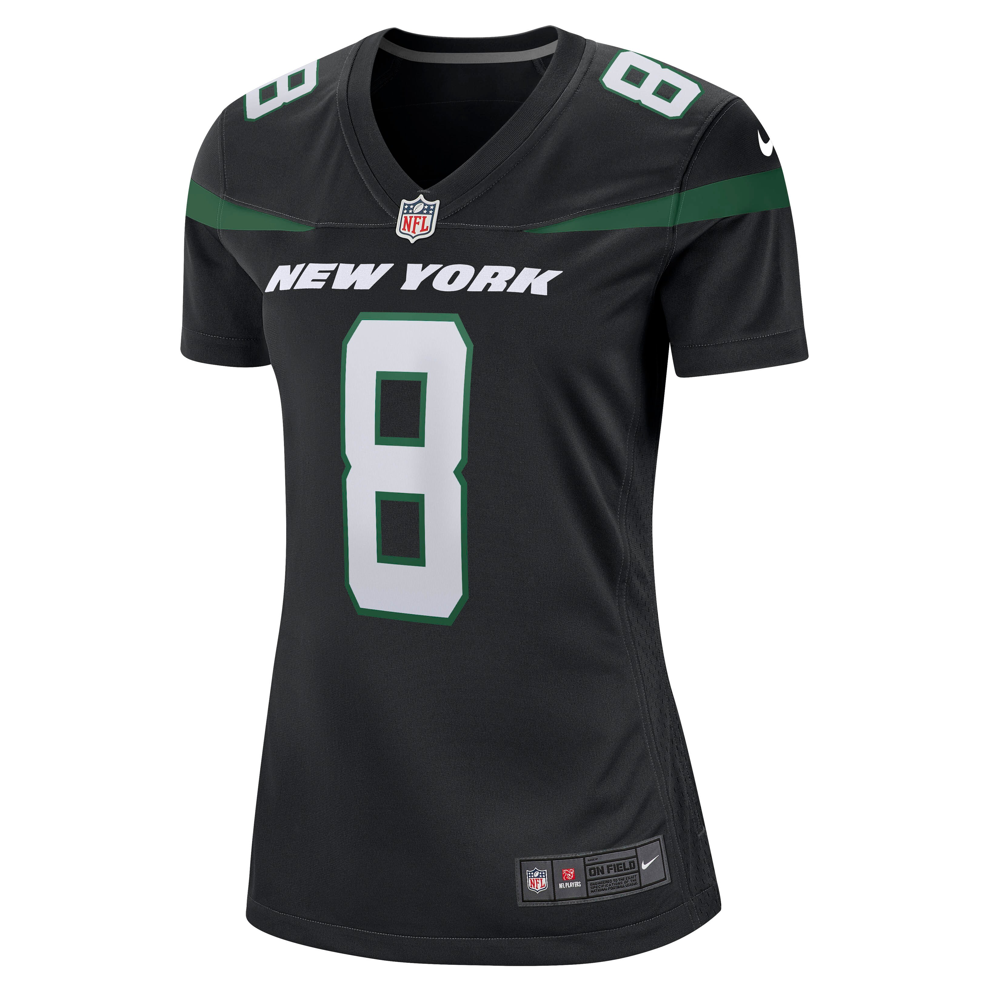 Elijah Moore  New York Jets Women's Game Jersey - Stealth Black