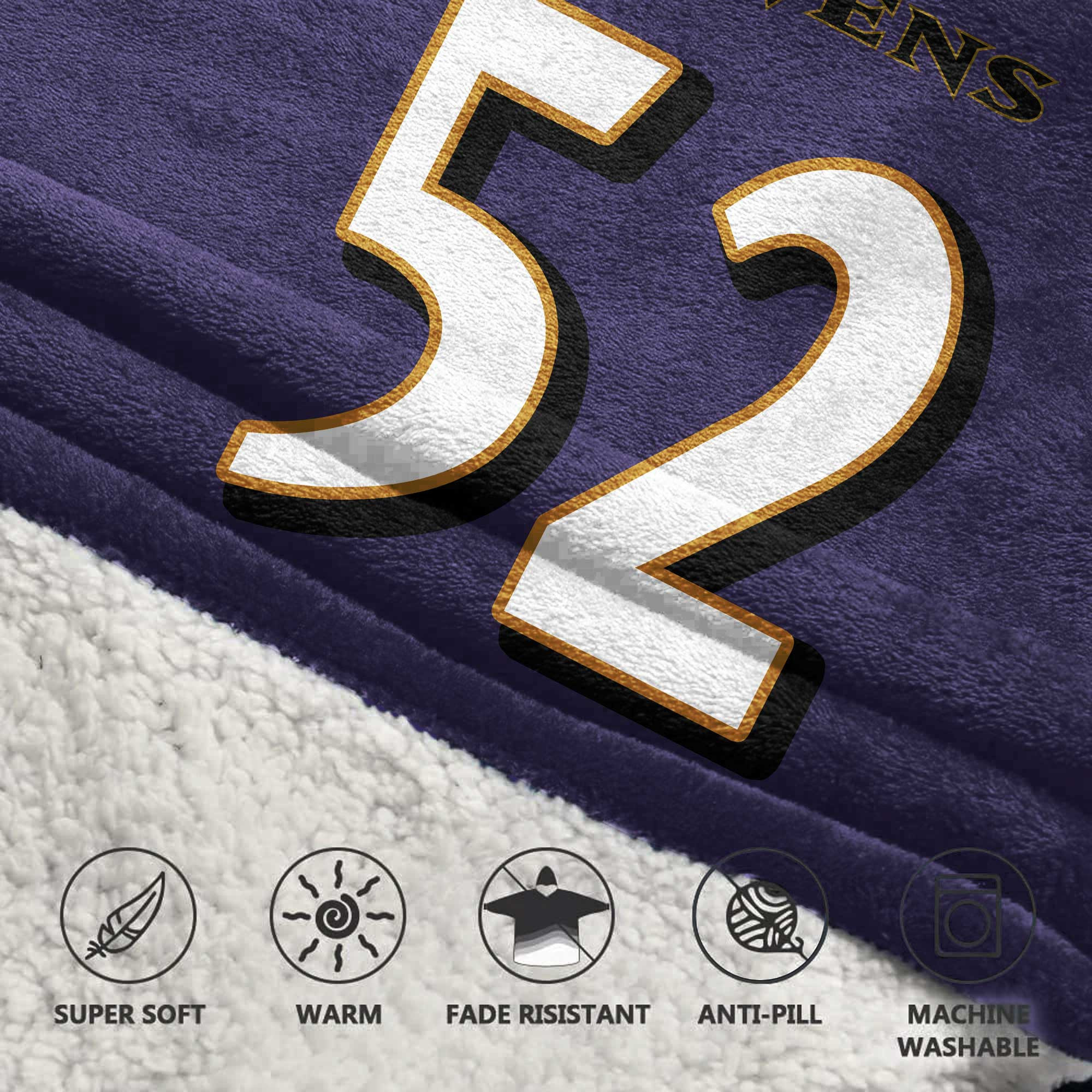 Kid 52 Baltimore Football Unisex Blanket Hoodie
