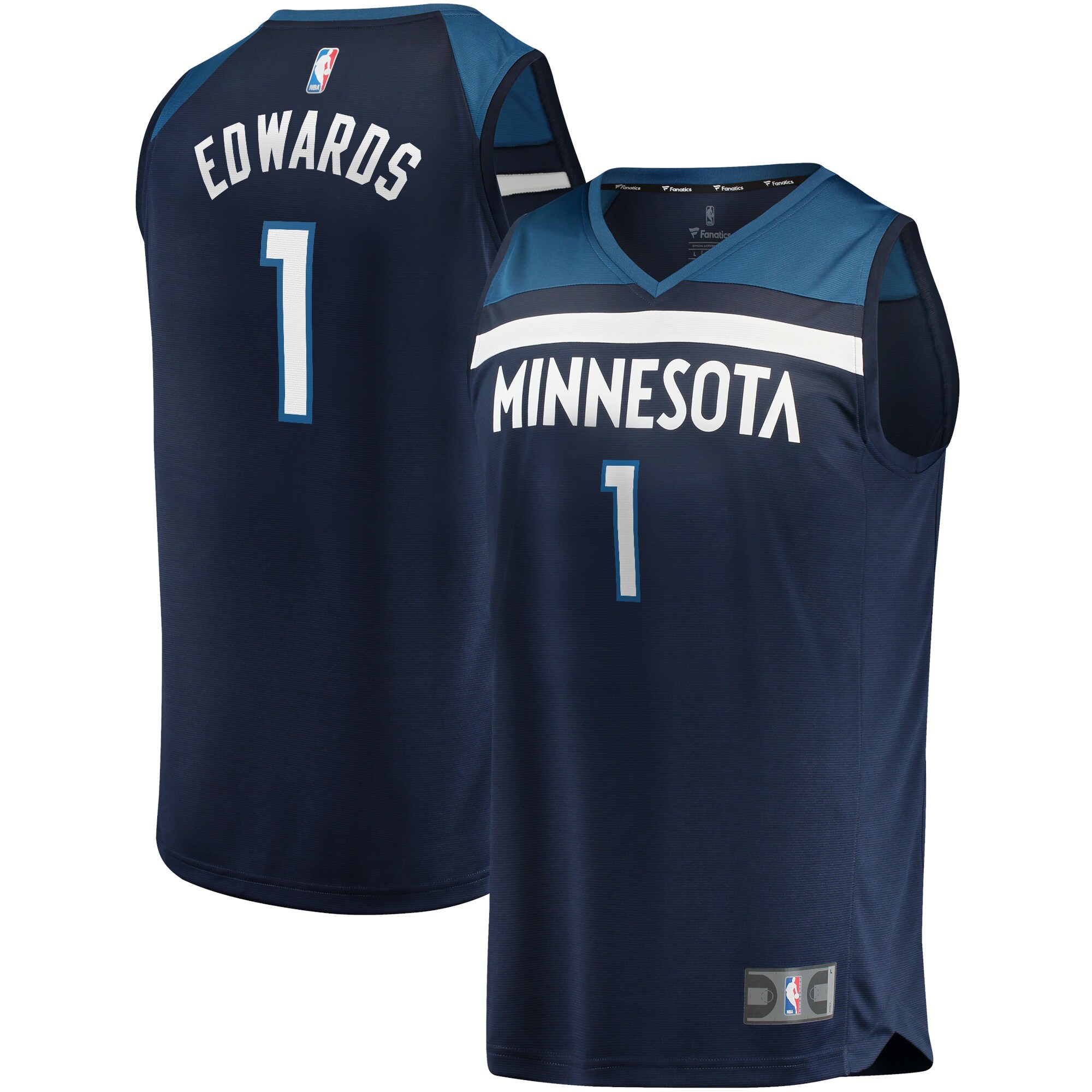 Anthony Edwards Minnesota Timberwolves  2021/22 Fast Break Replica Jersey - Icon Edition - Navy