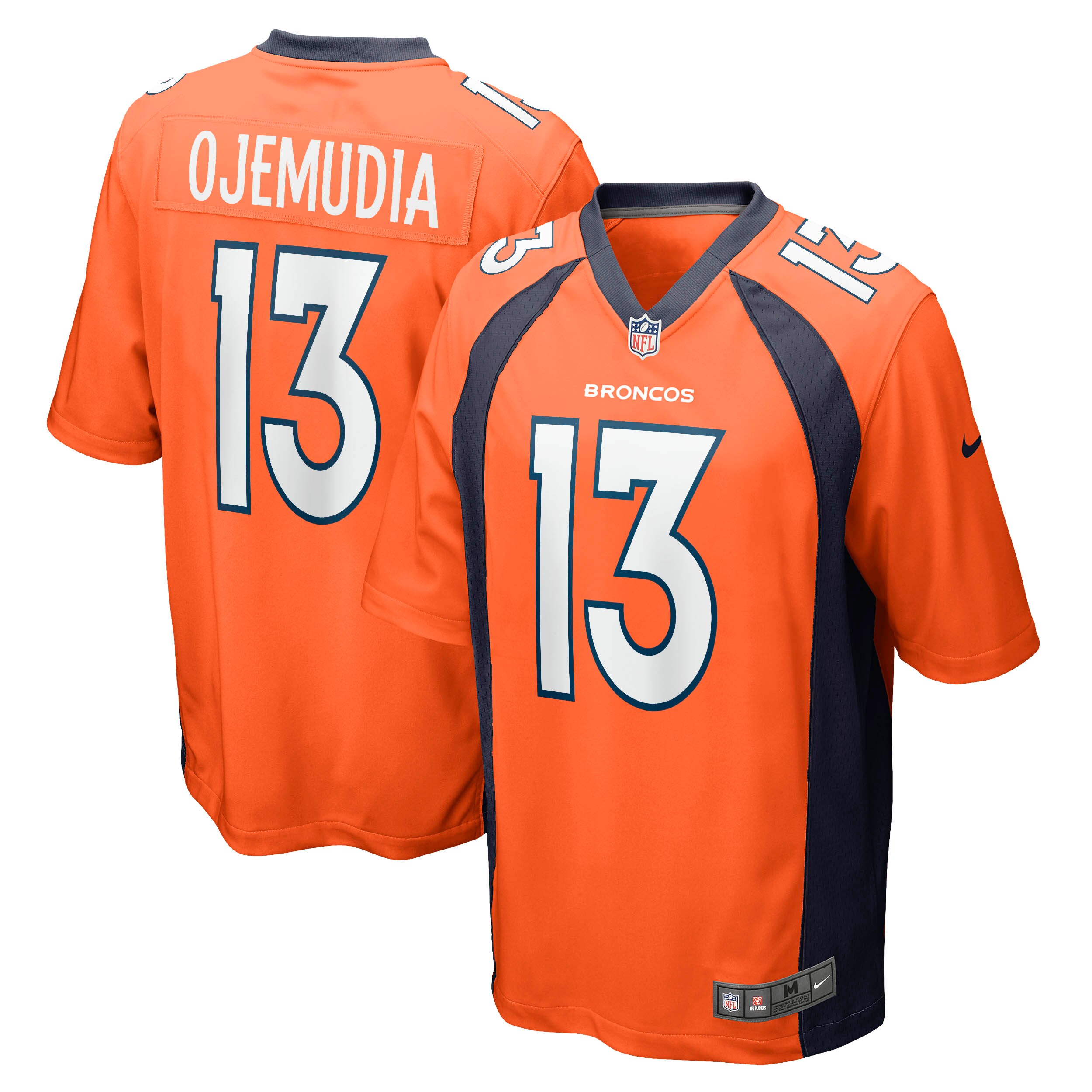 Michael Ojemudia Denver Broncos  Game Jersey - Orange