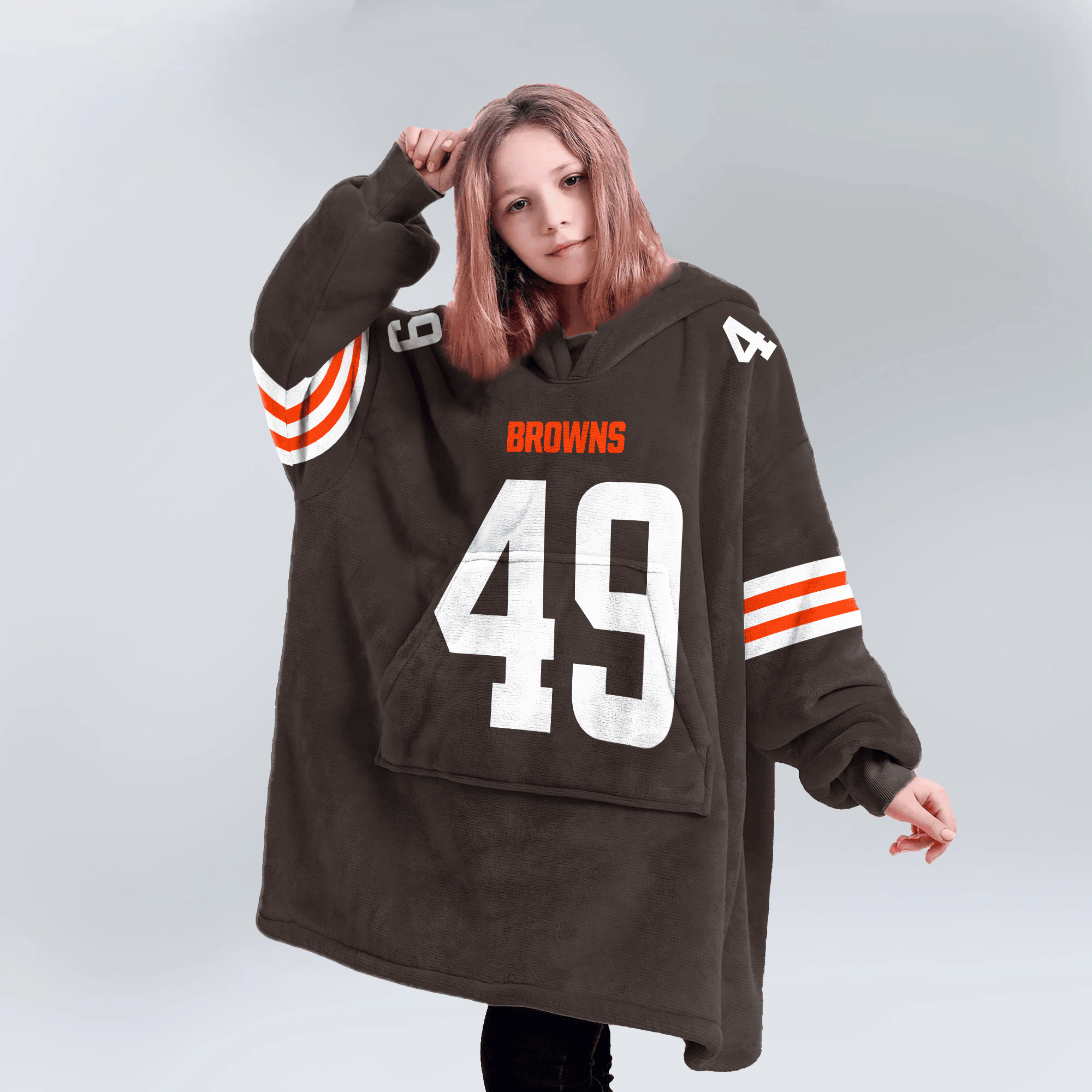 Kid C.S 49 Cleveland Football Unisex Blanket Hoodie
