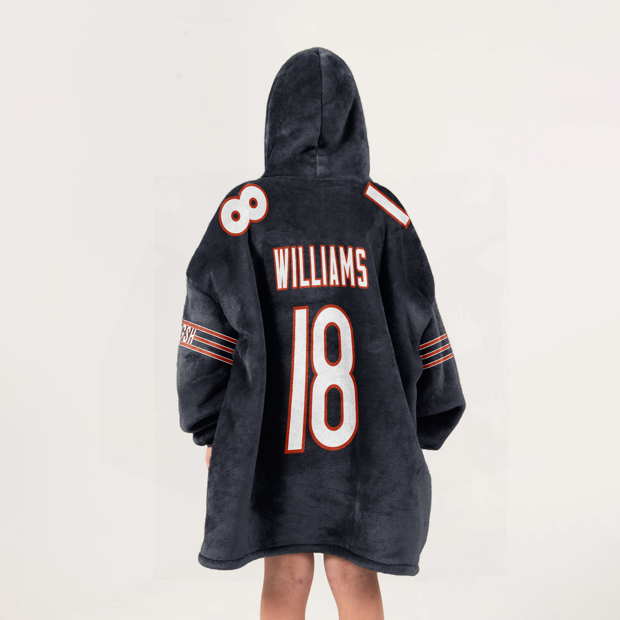 Adult C.W 18 Chicago Football Unisex Blanket Hoodie