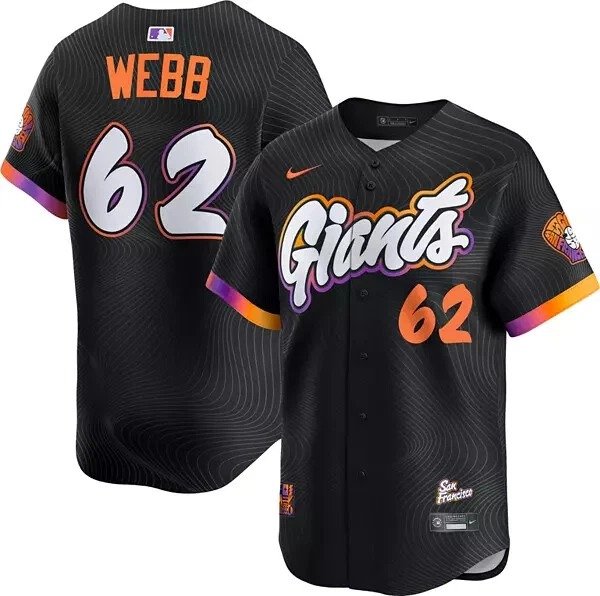 Men's San Francisco Giants Logan Webb #62  2025 City Connect Limited Jersey