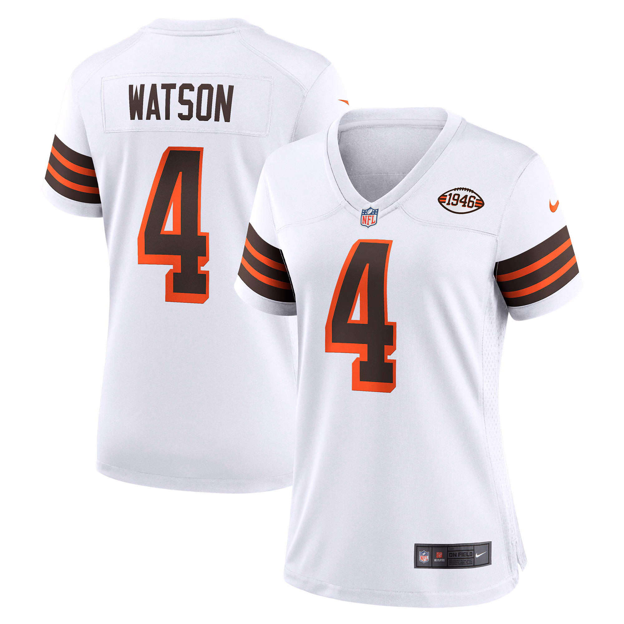 Deshaun Watson Cleveland Browns Women's Player Jersey - White