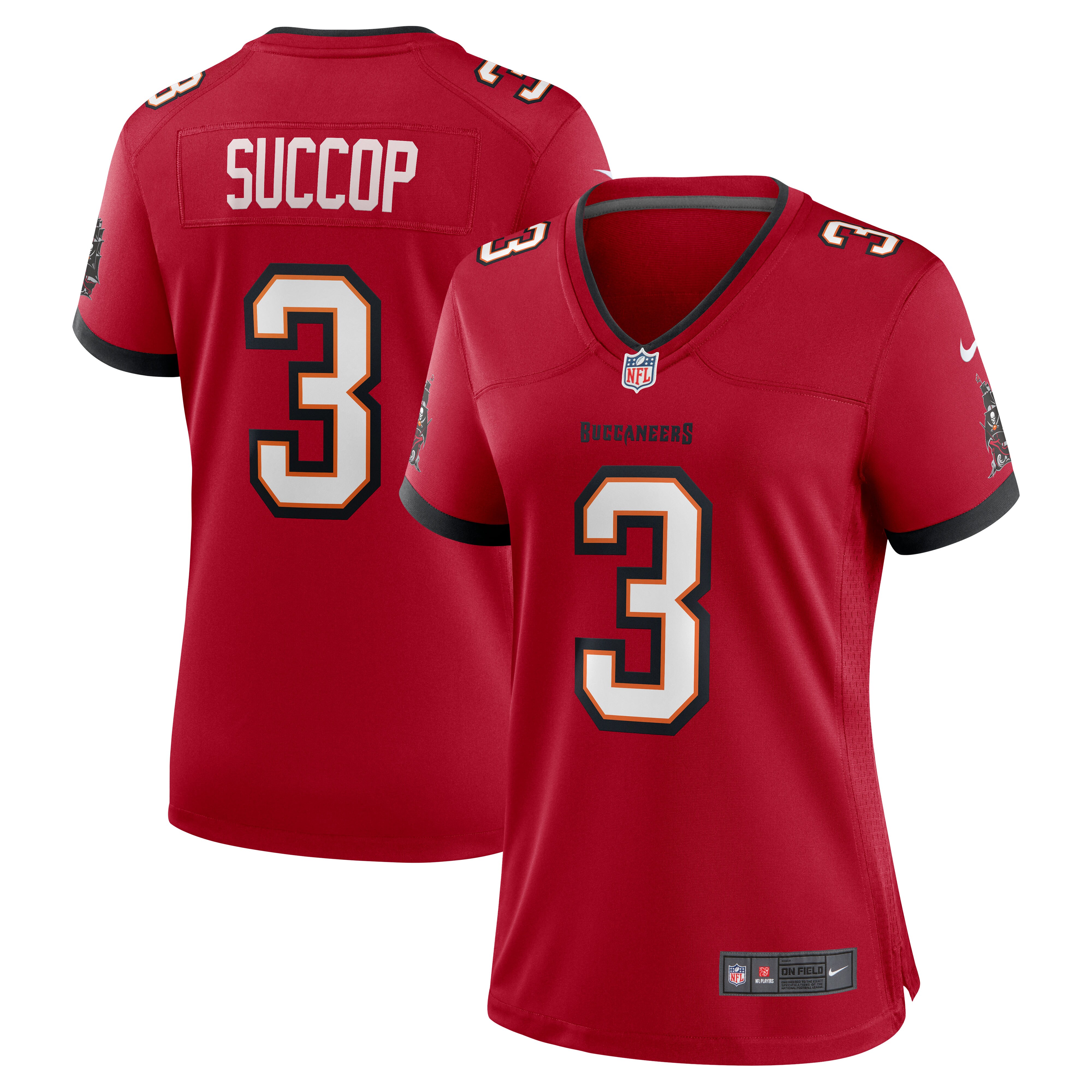 Ryan Succop Tampa Bay Buccaneers  Women's Team Game Jersey - Red