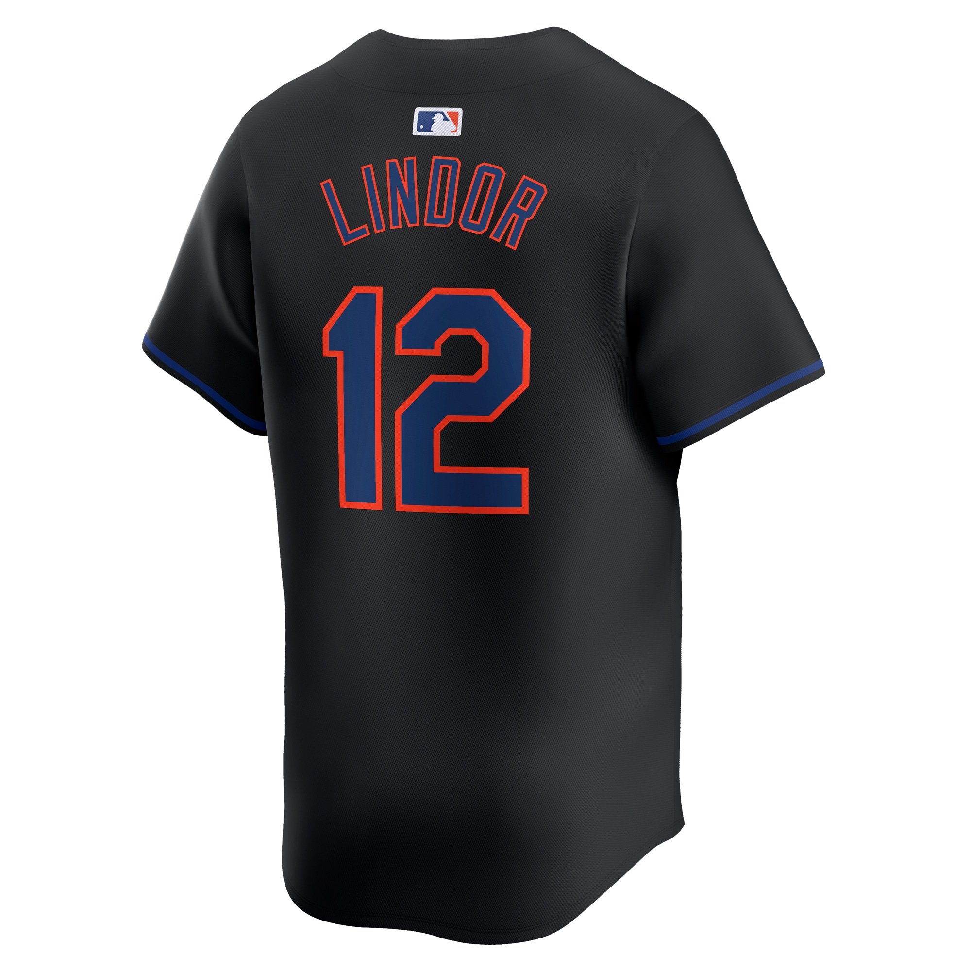 Men's New York Mets Francisco Lindor  Black Alternate Limited Player Jersey