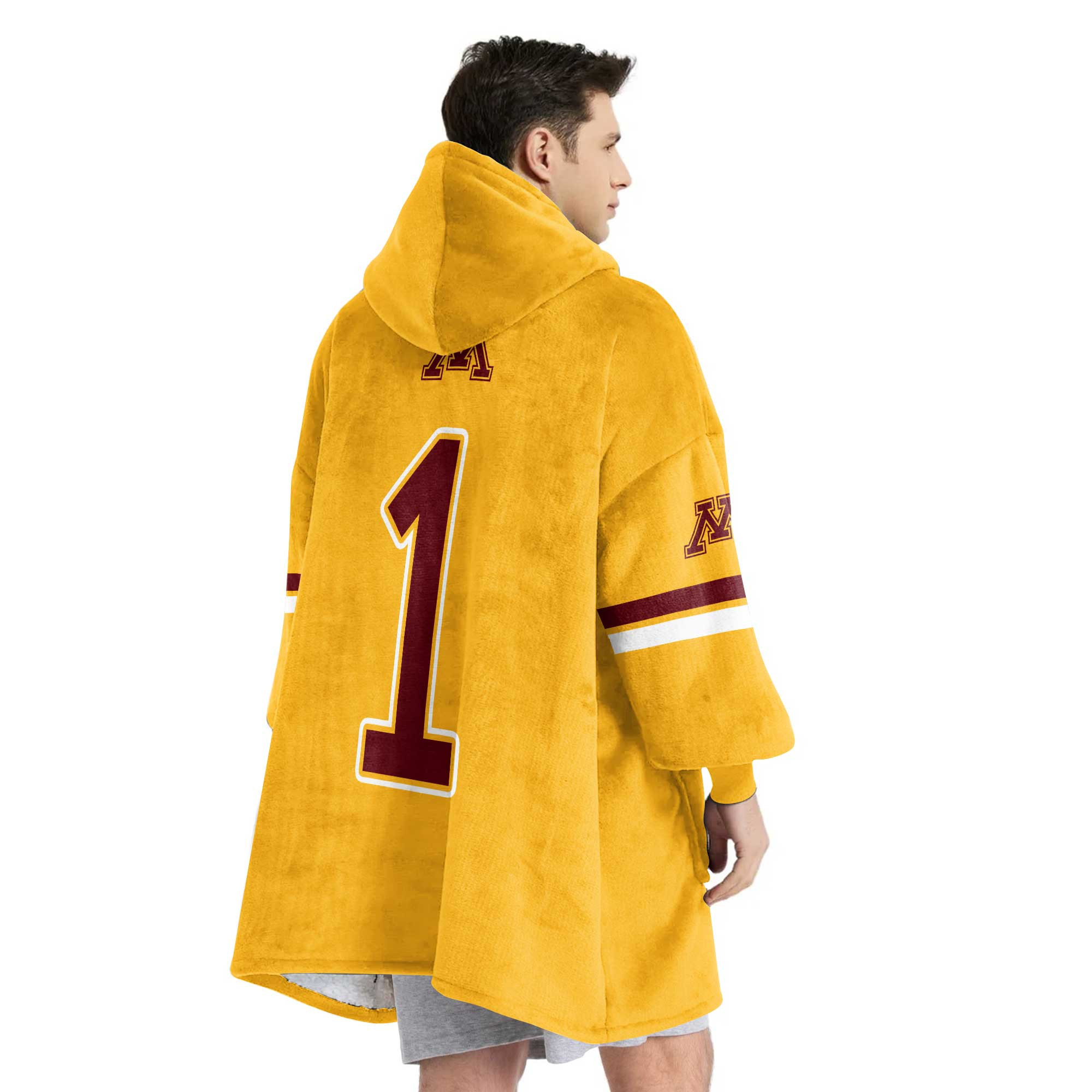 Adult 1 Minnesota Football Unisex Blanket Hoodie