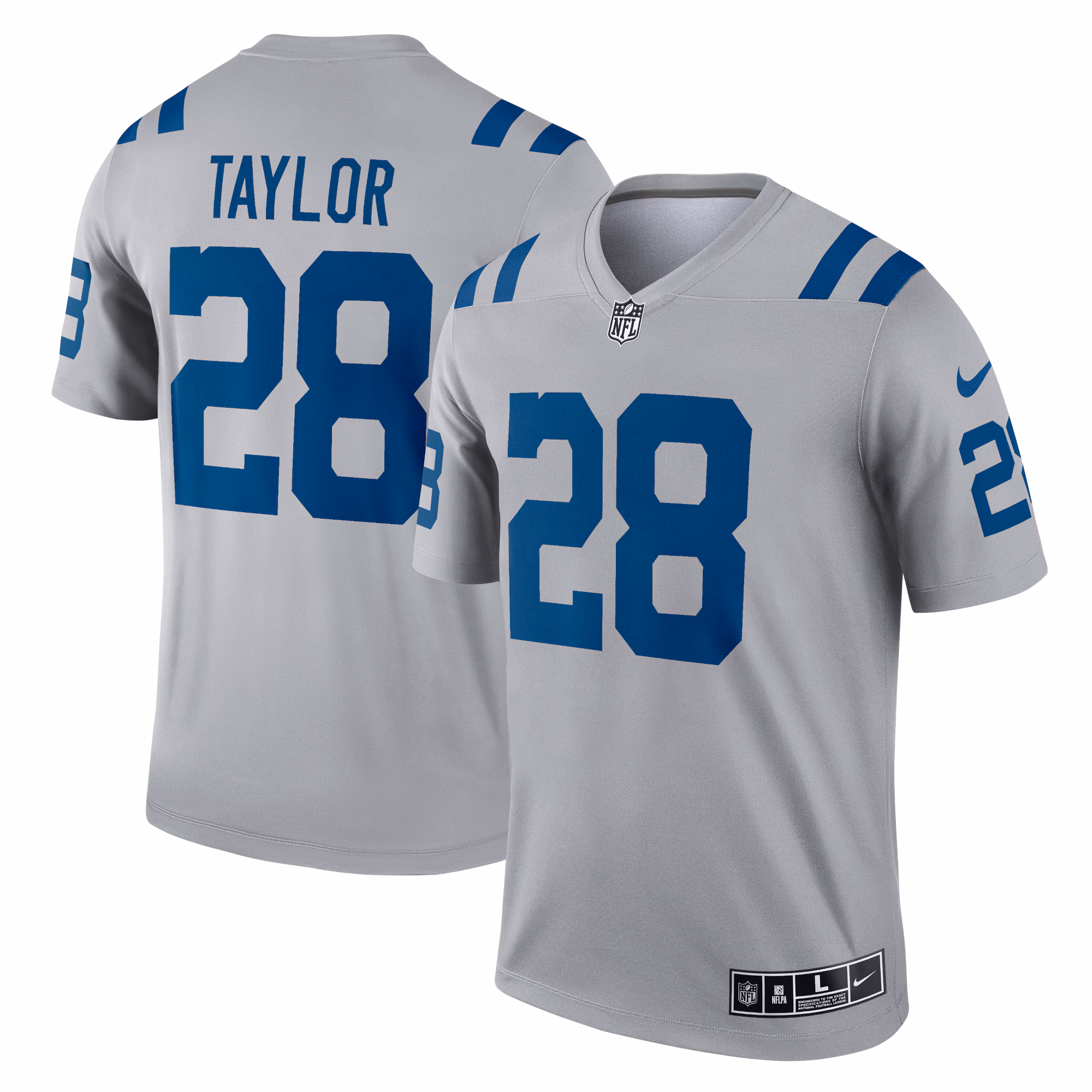 Jonathan Taylor Indianapolis Colts Inverted Legend Jersey - Gray