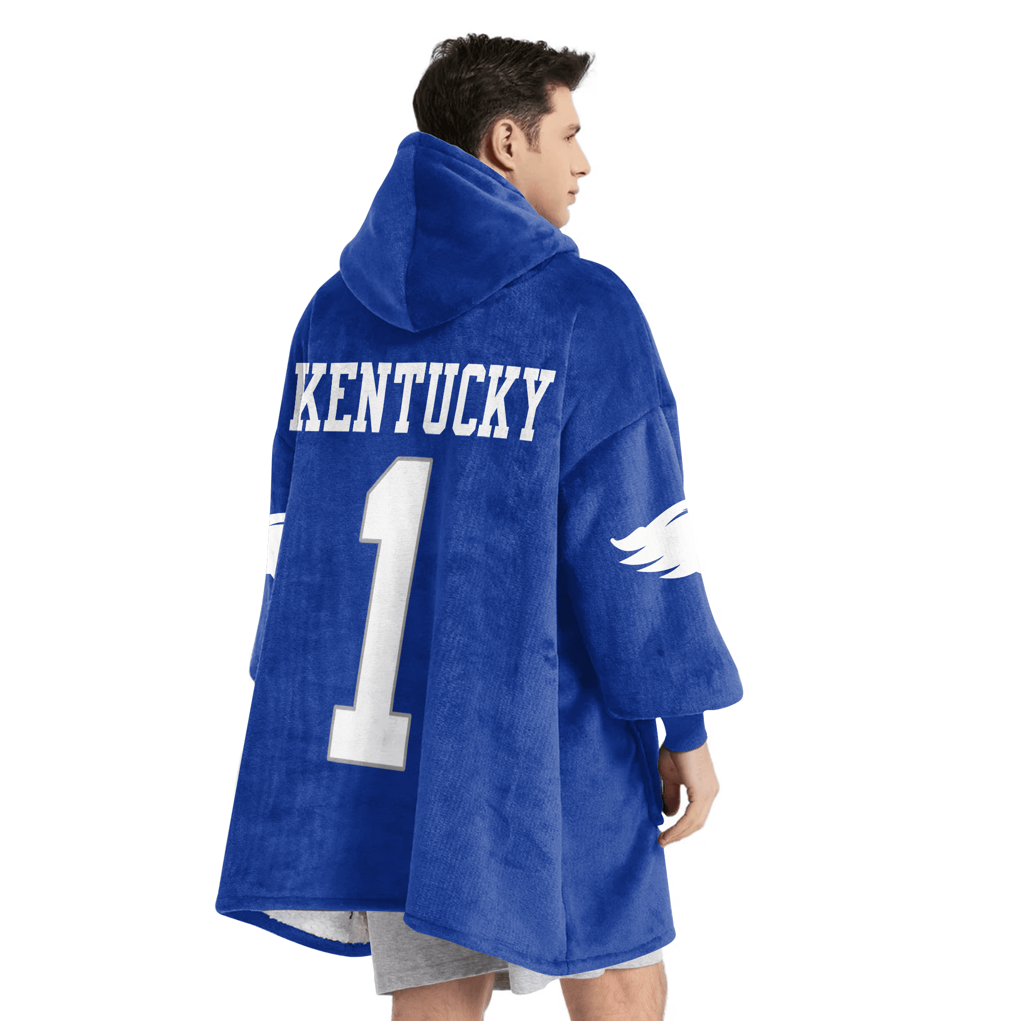 Adult #1 Kentucky Football Unisex Blanket Hoodie