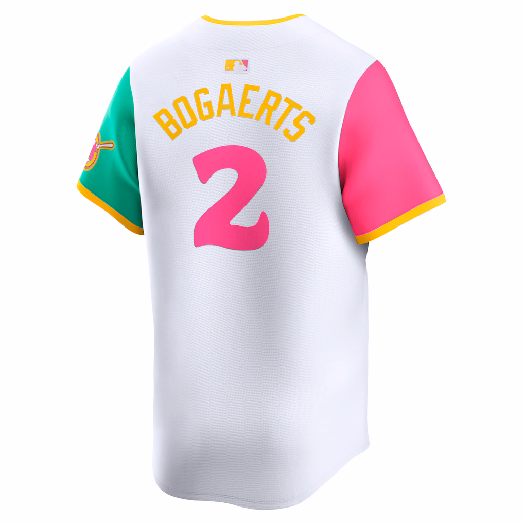 Men's San Diego Padres #2 Xander Bogaerts White City Connect Limited Player Jersey