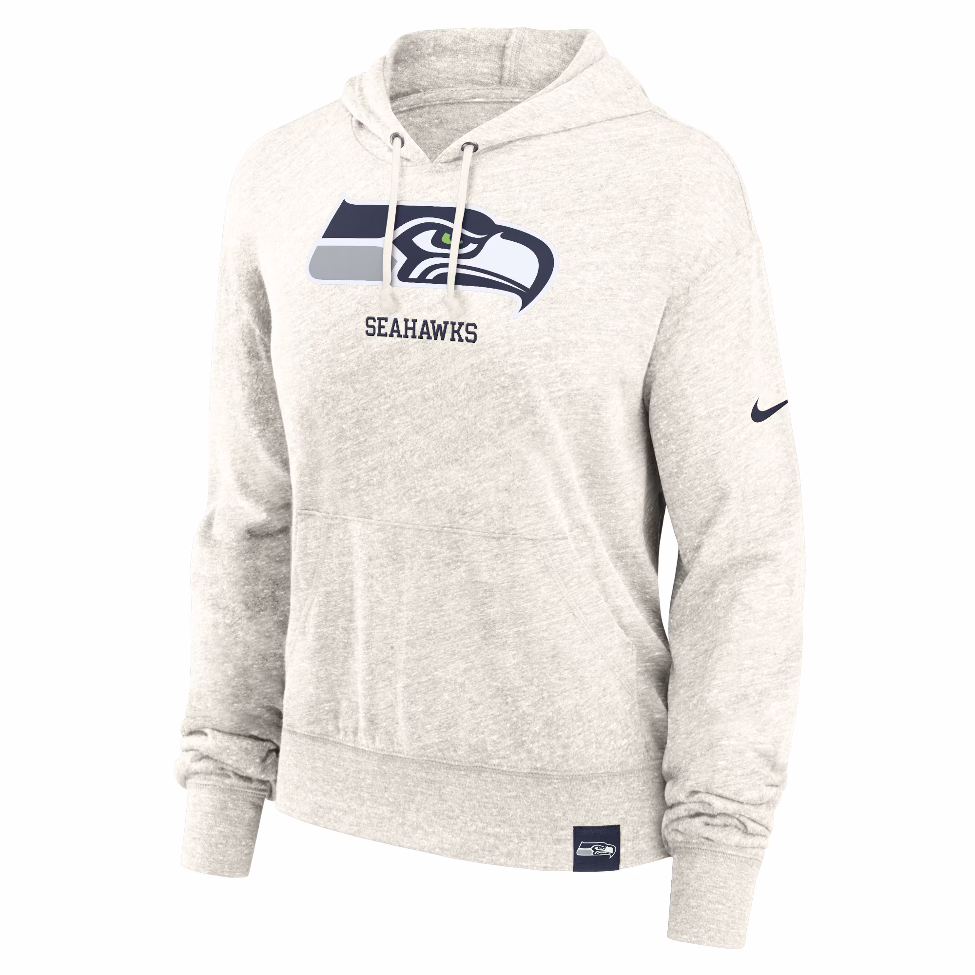 Seattle Seahawks Women's Gym Vintage Logo Pullover Hoodie - Cream