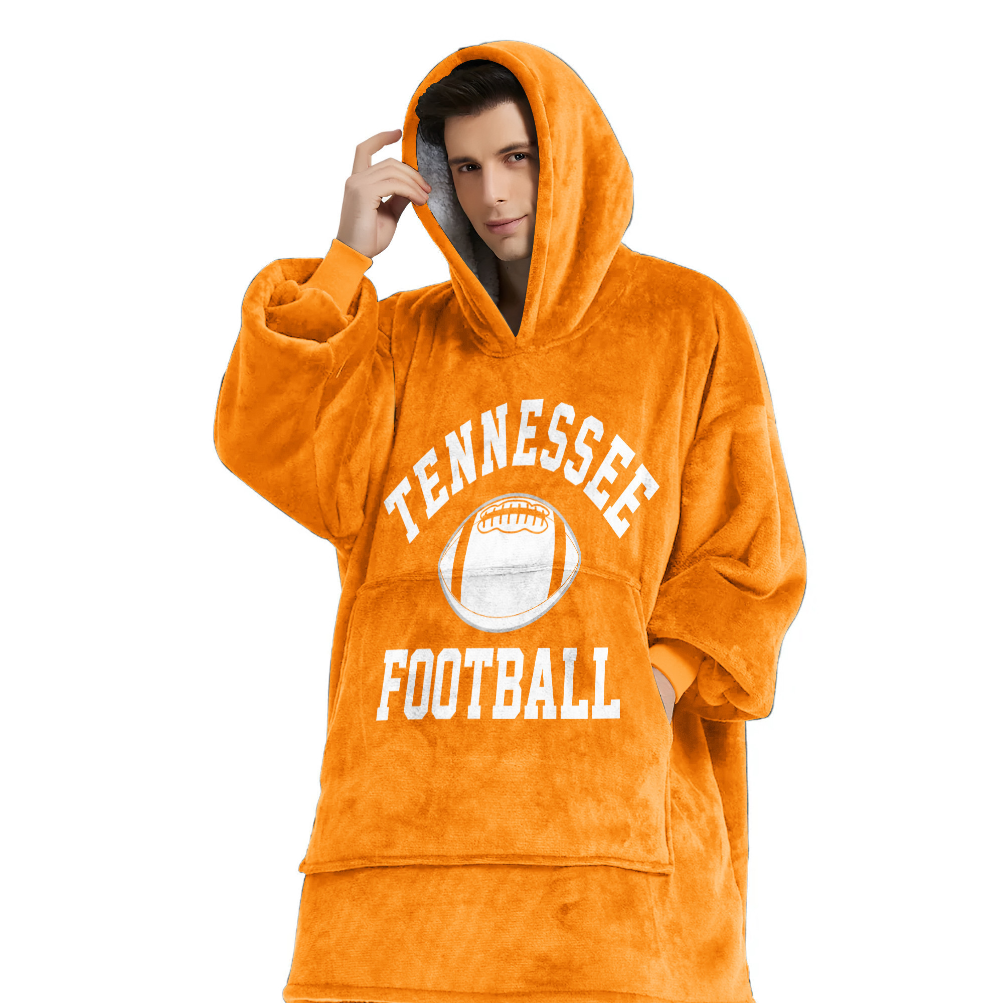 Adult Tennessee Football Unisex Blanket Hoodie