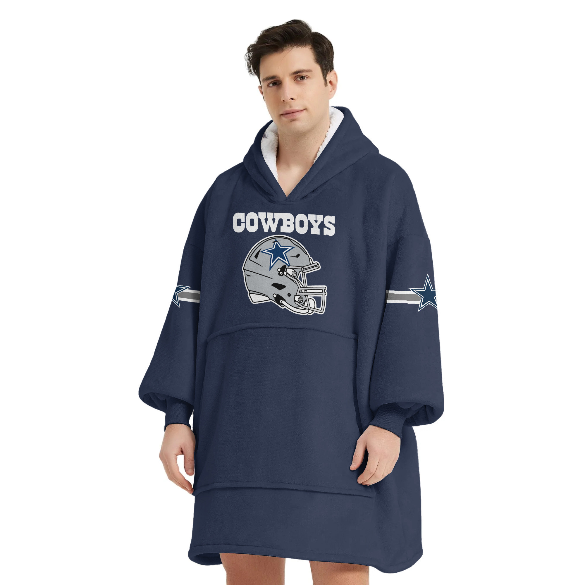 Adult Dallas Football Unisex Blanket Hoodie