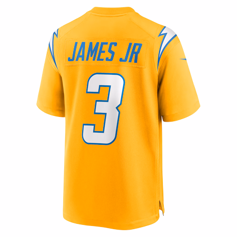 Men's Derwin James Jr. #3 Gold Los Angeles Chargers Alternate Charger Power Game Player Jersey
