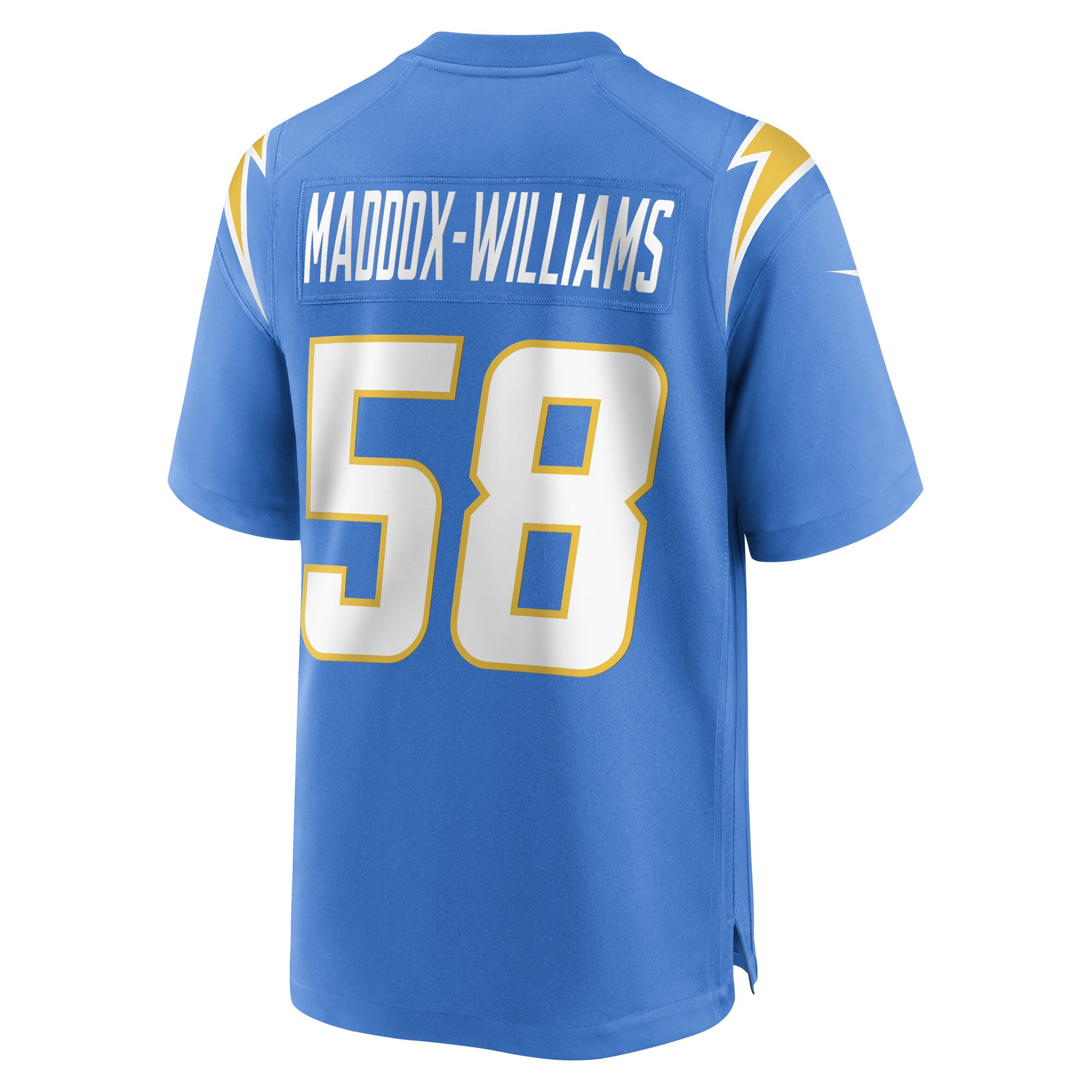 Tyreek Maddox-Williams Los Angeles Chargers  Game Player Jersey - Powder Blue