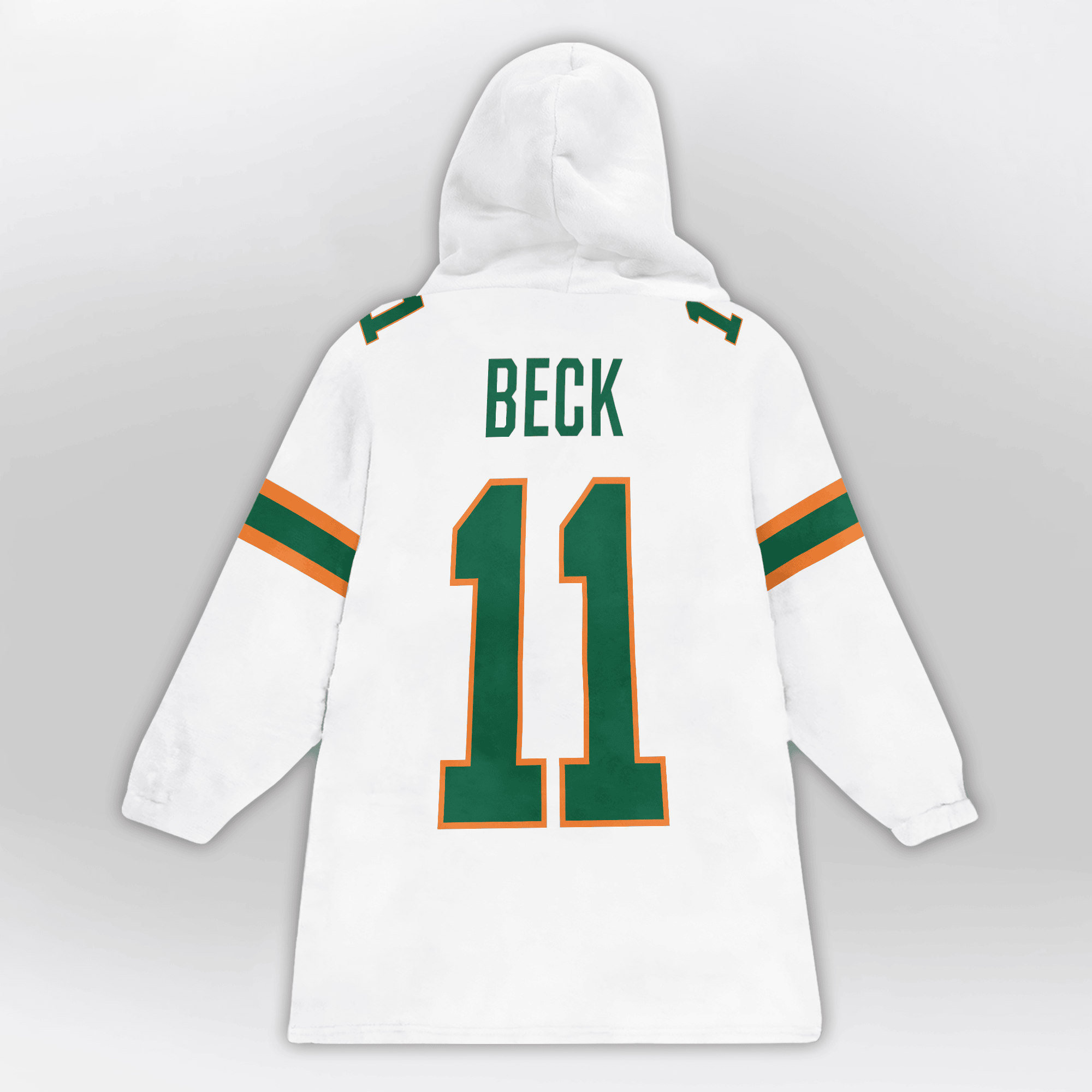 Adult C.B 11 Miami Football Unisex Blanket Hoodie